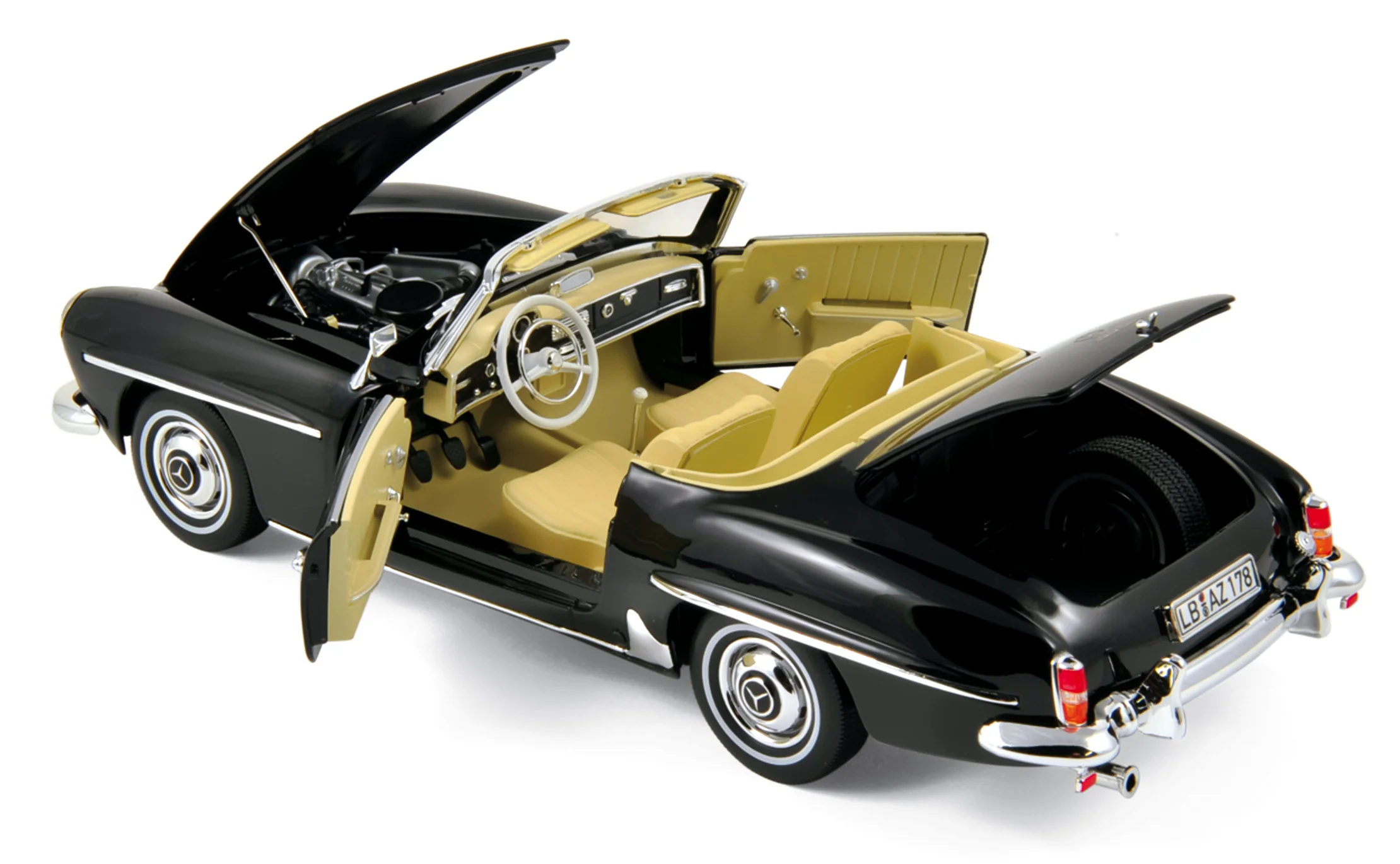 Mercedes-Benz 190 SL 1957 Noir 1/18 - Image 2