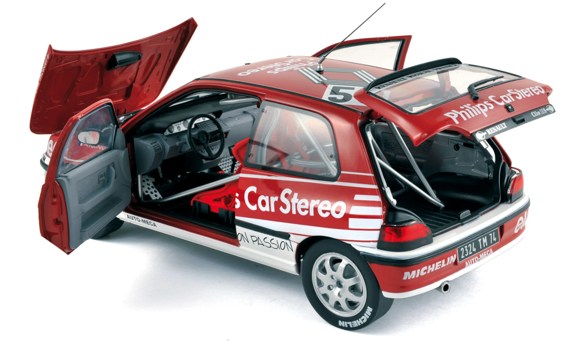 Renault Clio 16S 1991 Rallye Corse 53 Racing Renault 1/18 - Image 2