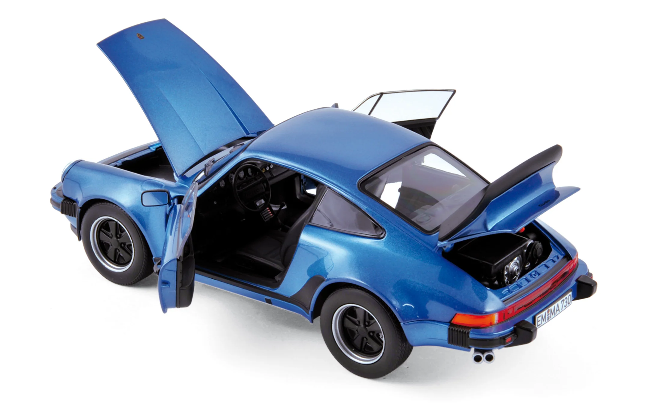 Porsche 911 Turbo 3.3 ltr 1977 Perle Gentiane 1/18 - Image 2