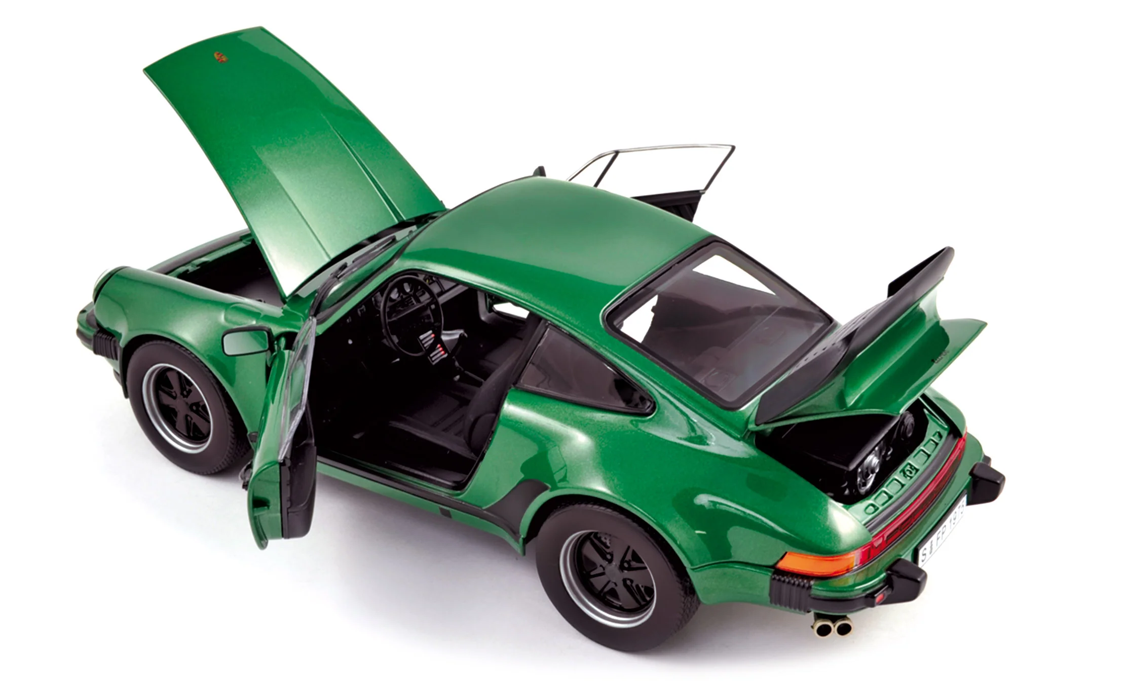 Porsche 911 Turbo 3.3L 1975 Vert métallisé 1/18 - Image 2