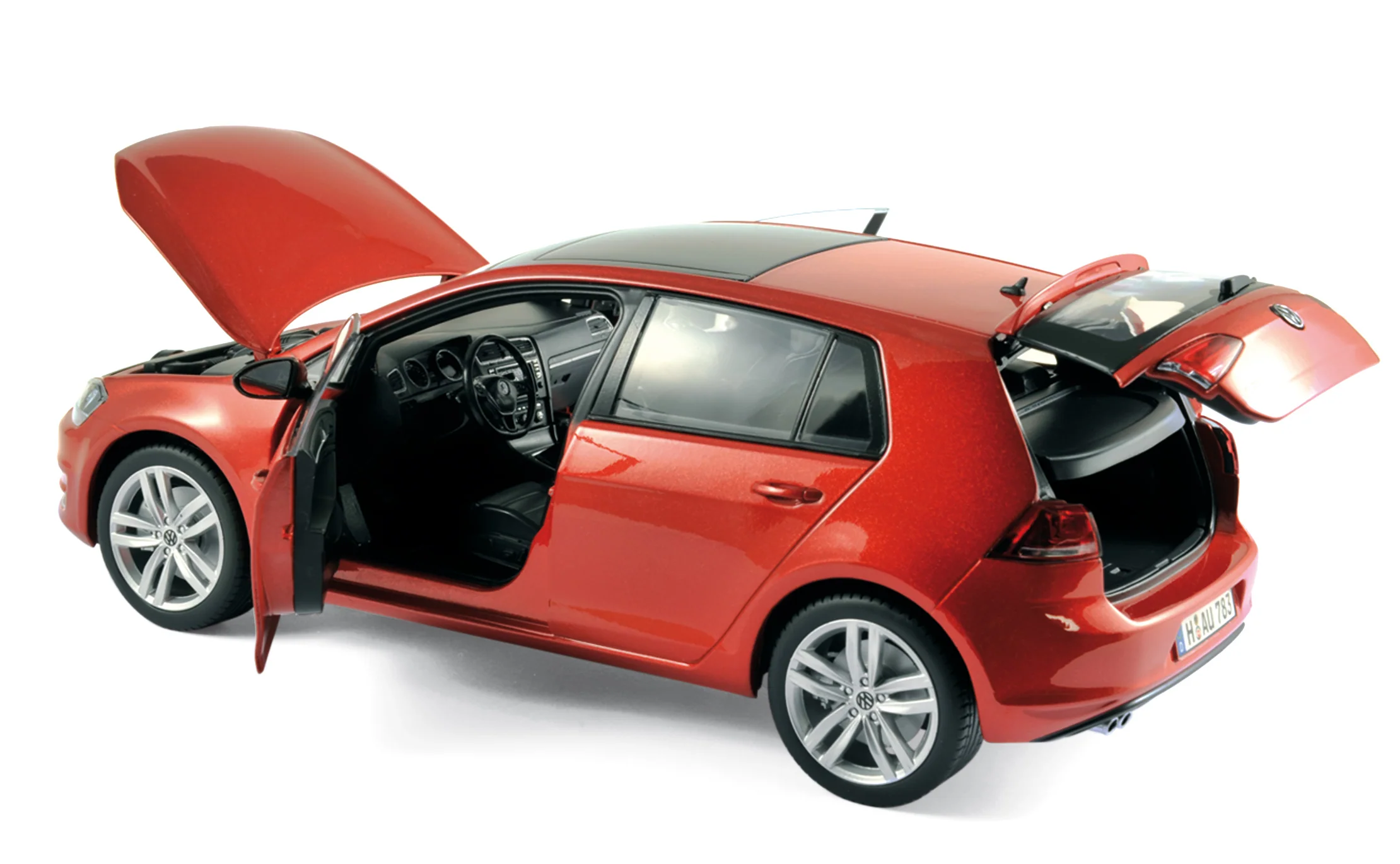 VW Golf 2013 Rouge soleil 1/18 - Image 2