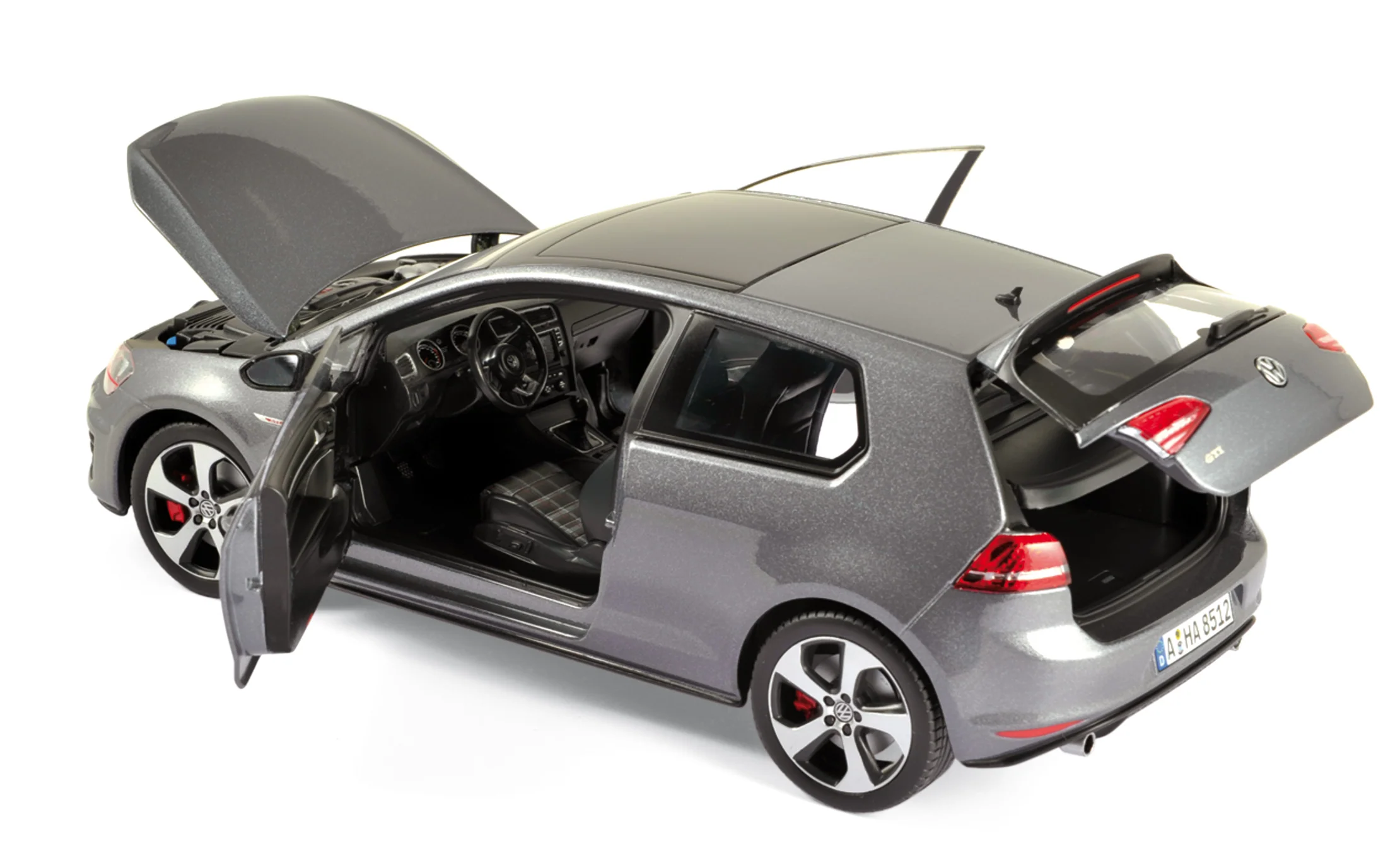 VW Golf GTI 2013 Gris acier 1/18 - Image 2
