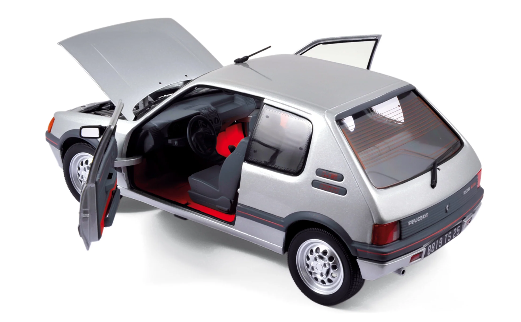 Peugeot 205 GTi 1.6 1988 Futura Gris 1/18 - Image 2