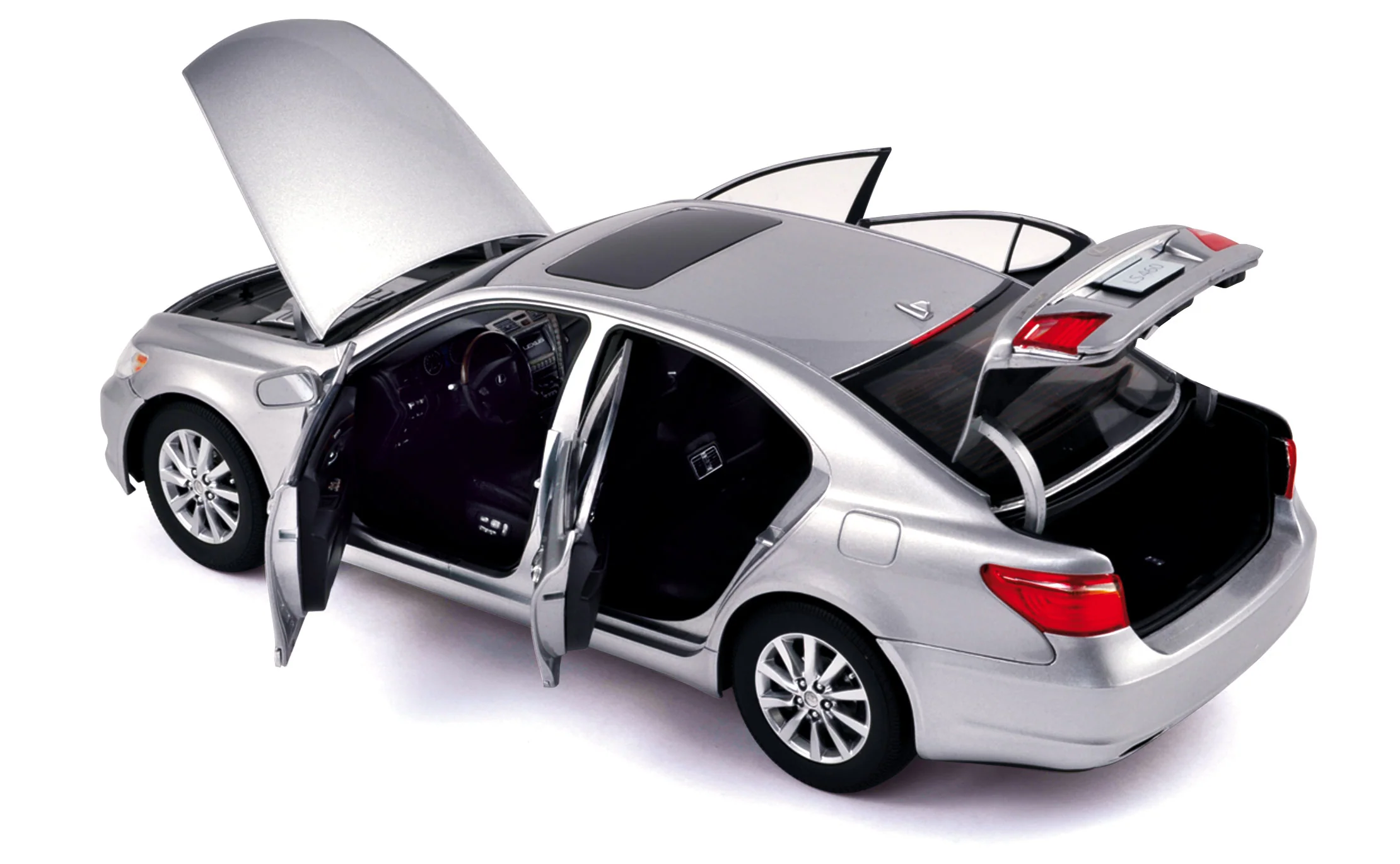 Lexus LS460 2010 Premium argent 1/18 - Image 2