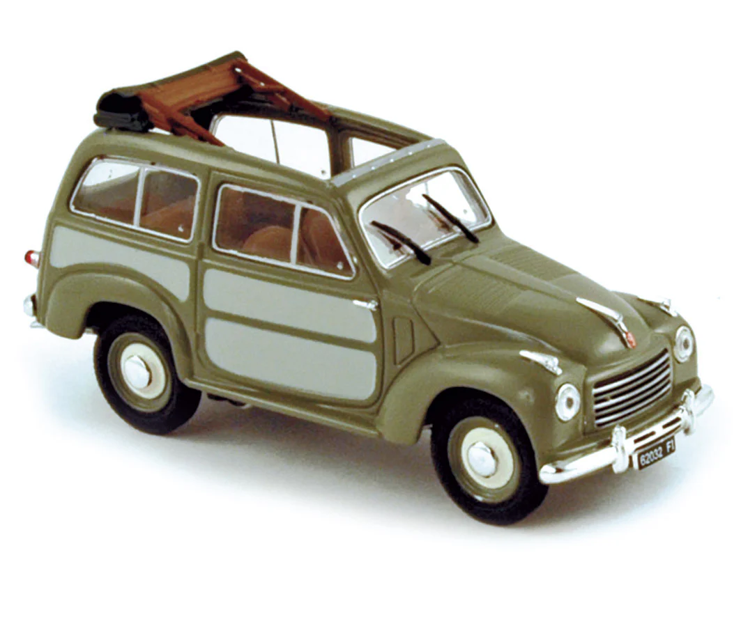 Fiat 500 Belvédère 1952 - Vert/Gris 1/43