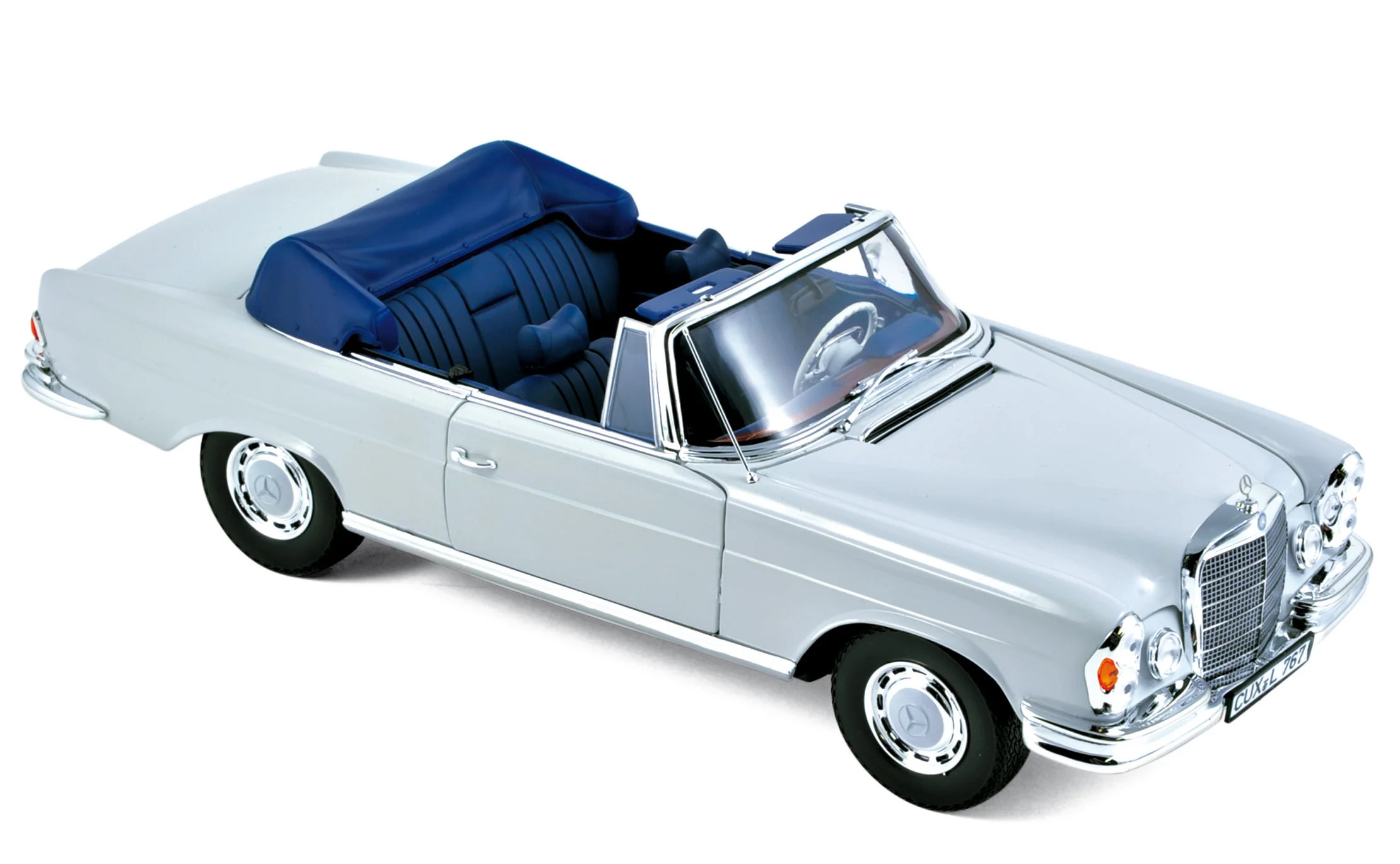 Mercedes-Benz 280 SE Cabriolet 1968 Gris clair 1/18