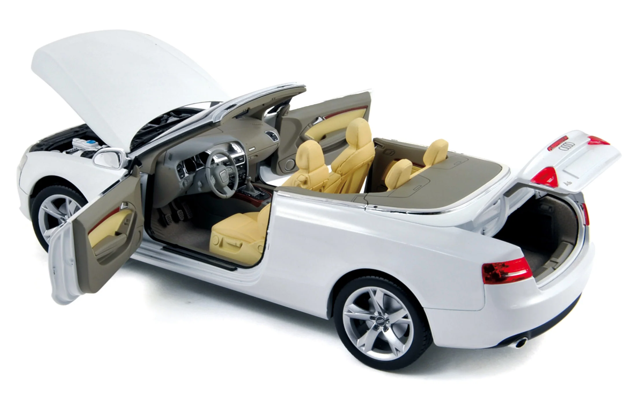 Audi A5 Cabriolet 2009 Blanc 1/18 - Image 2