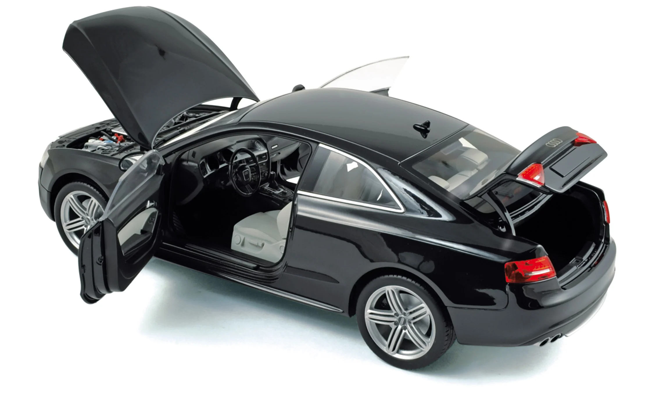 Audi S5 coupe 2009 Noir fantôme 1/18 - Image 2