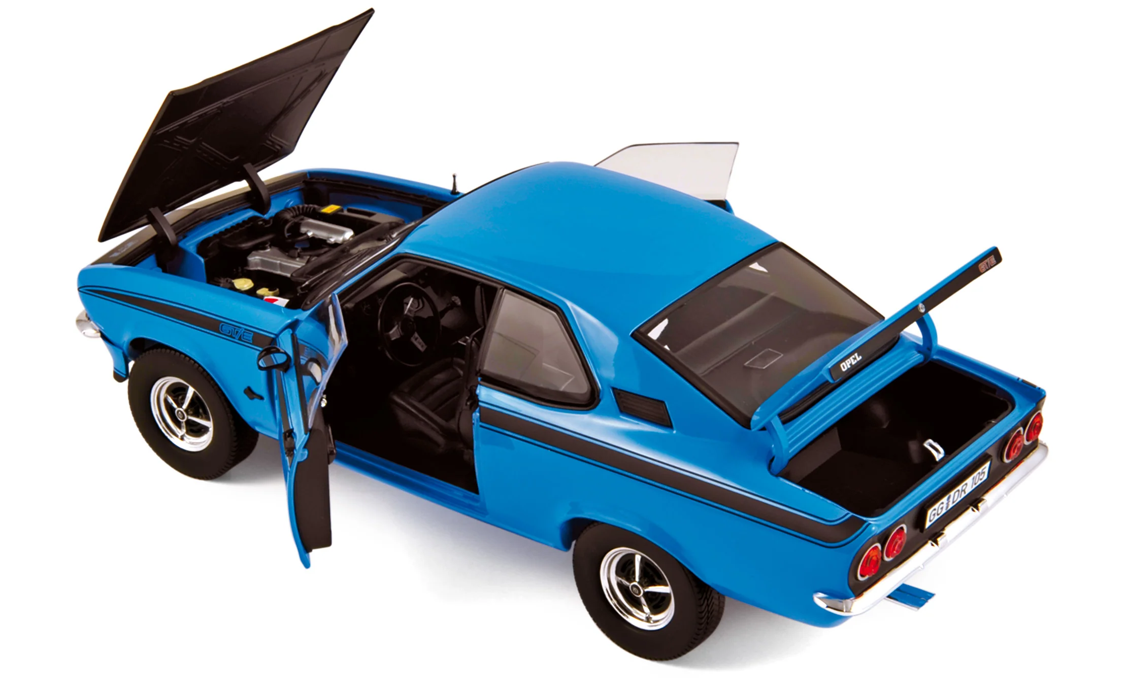 Opel Manta GT/E 1975 Bleu 1/18 - Image 2