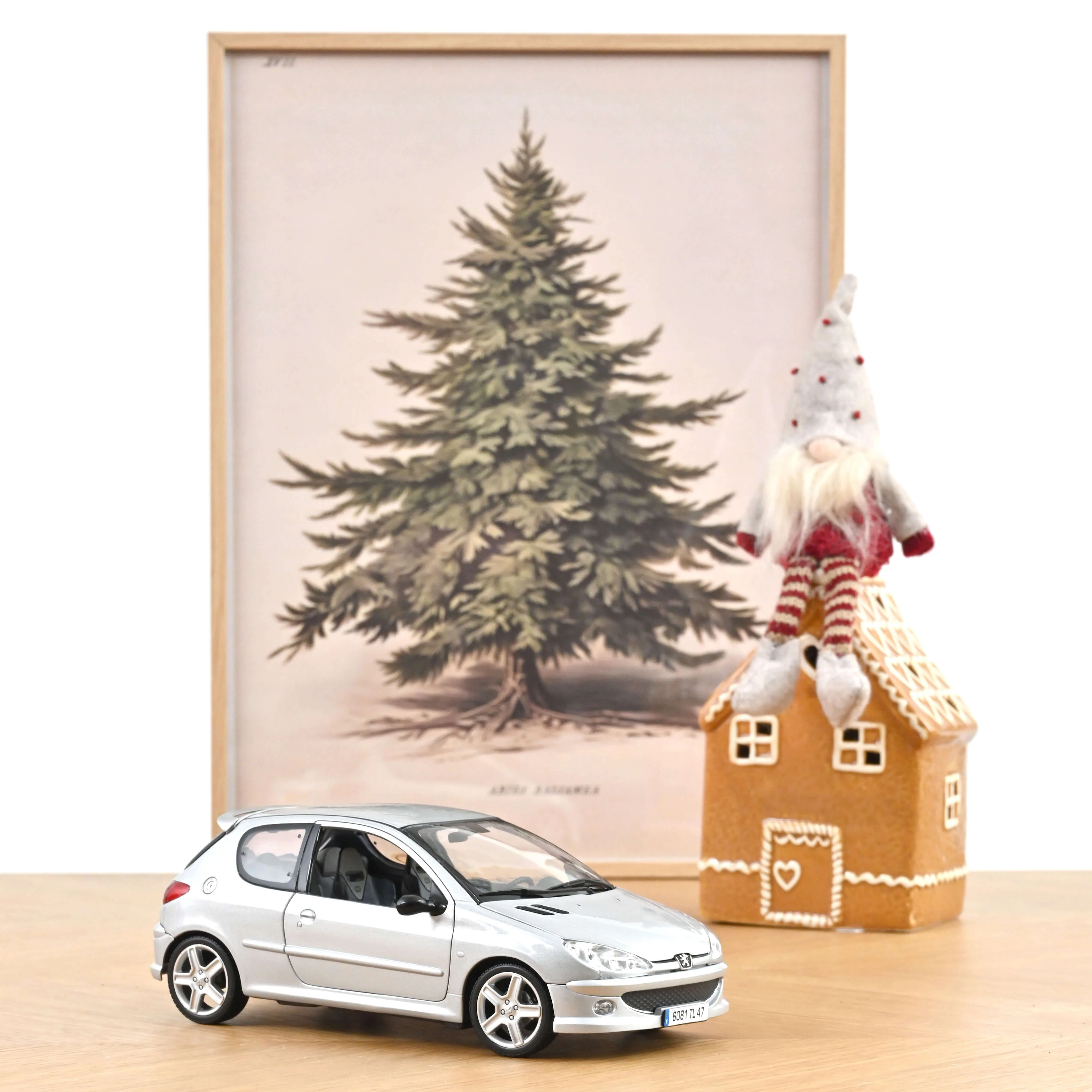 Peugeot 206 RC 2003 Argent Aluminium 1/18