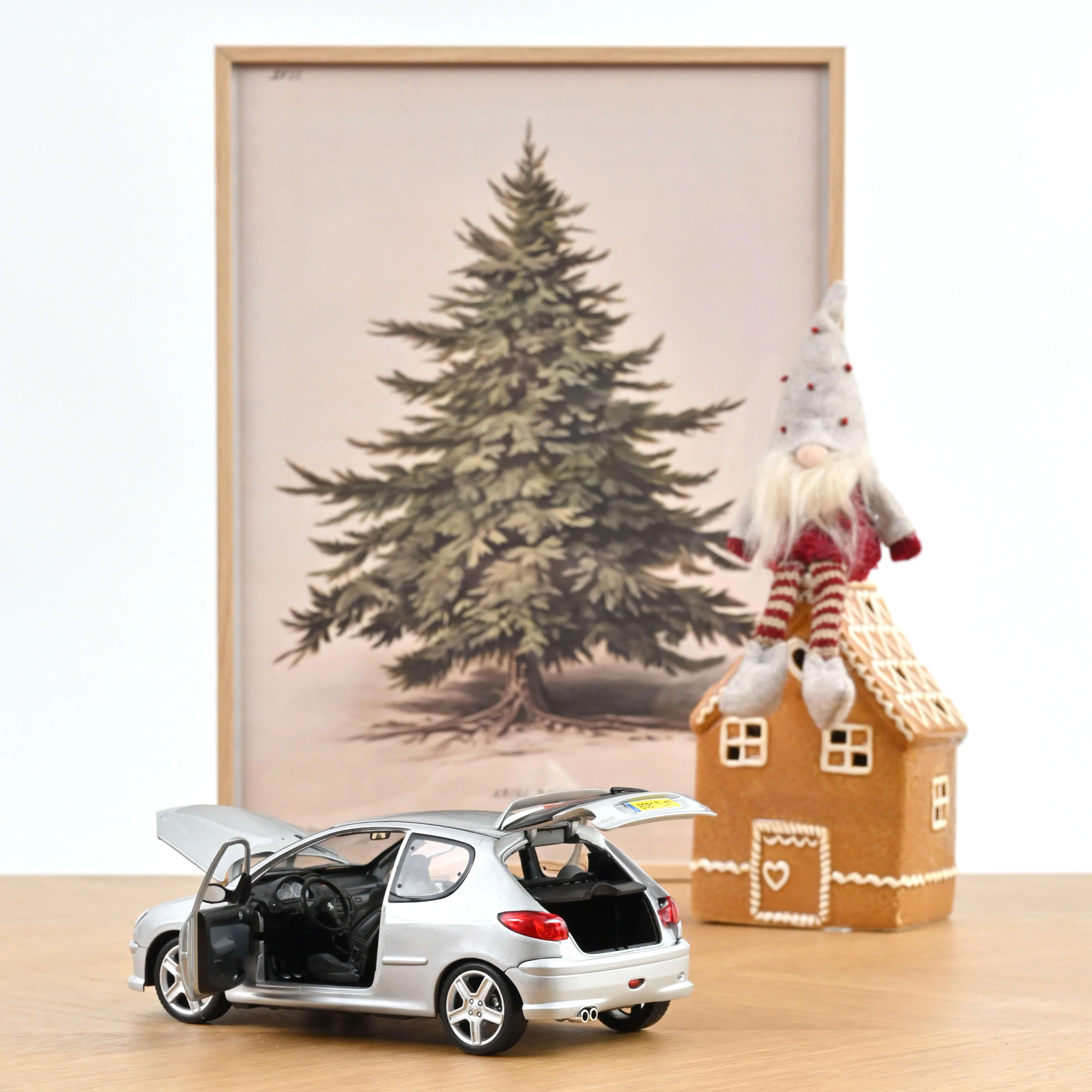 Peugeot 206 RC 2003 Argent Aluminium 1/18 - Image 2