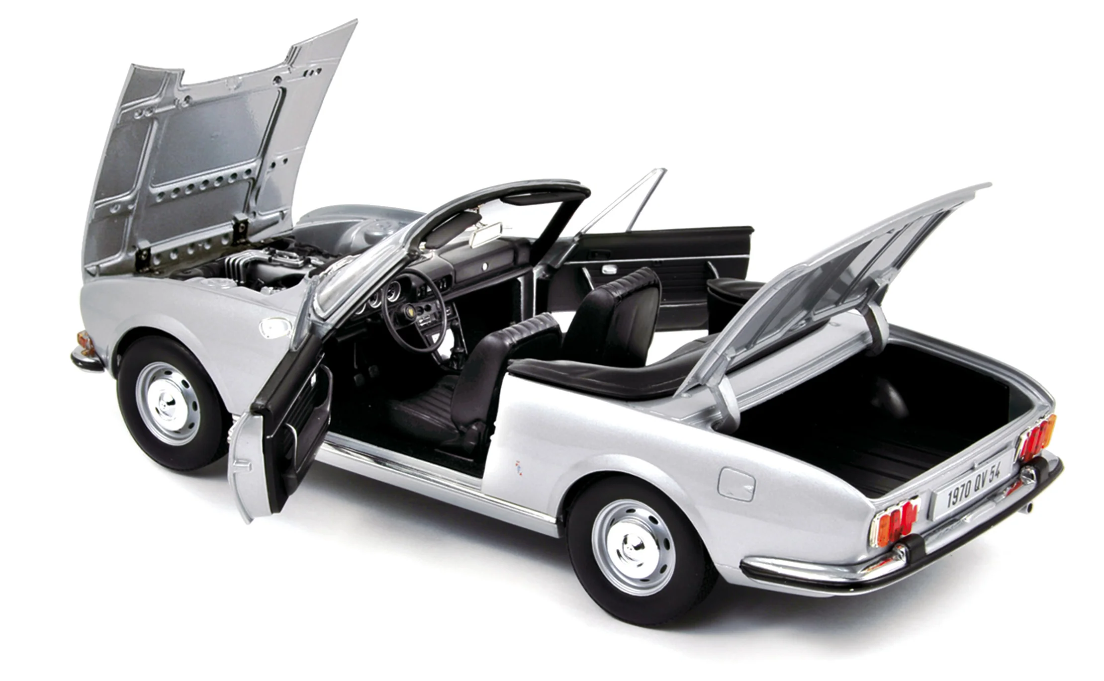 Peugeot 504 Cabriolet 1971 Gris métallisé 1/18 - Image 2