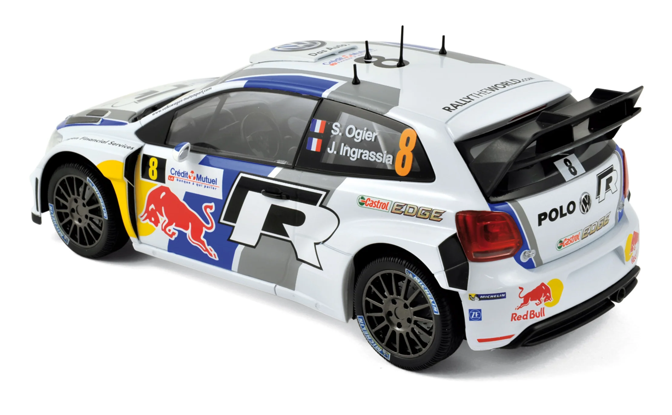 VW Polo R WRC 2013 CFR Ogier/Ingrassia Vainqueur 1/18 - Image 2