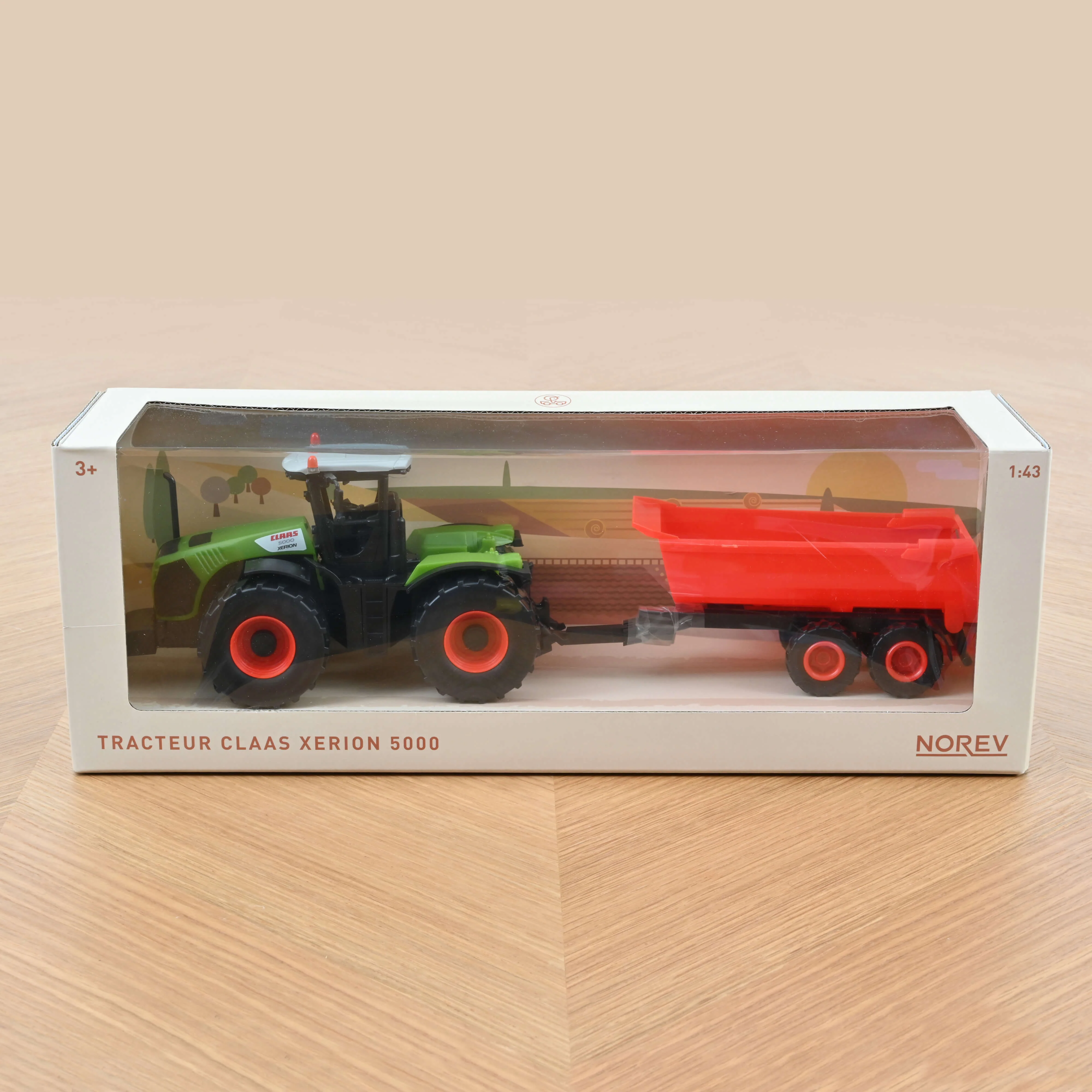 Tracteur CLAAS Xerion 5000 avec remorque Plastigam 1/43 - Image 3