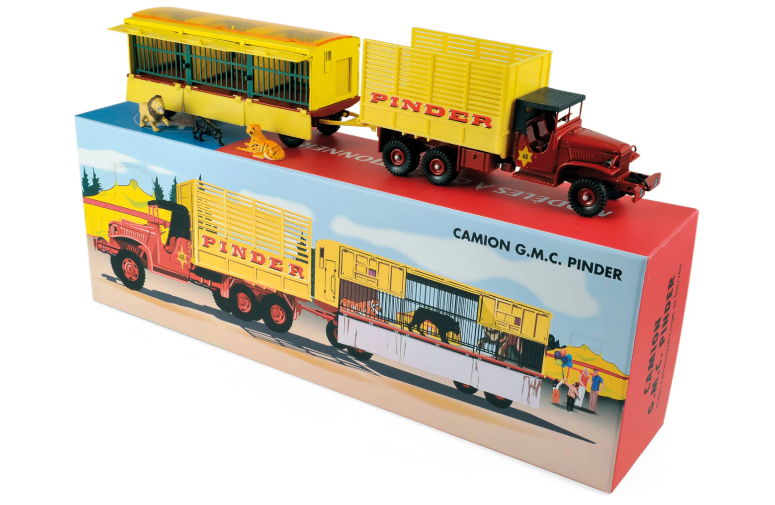 GMC CCKW 'Pinder' avec remorque et animaux 1/43