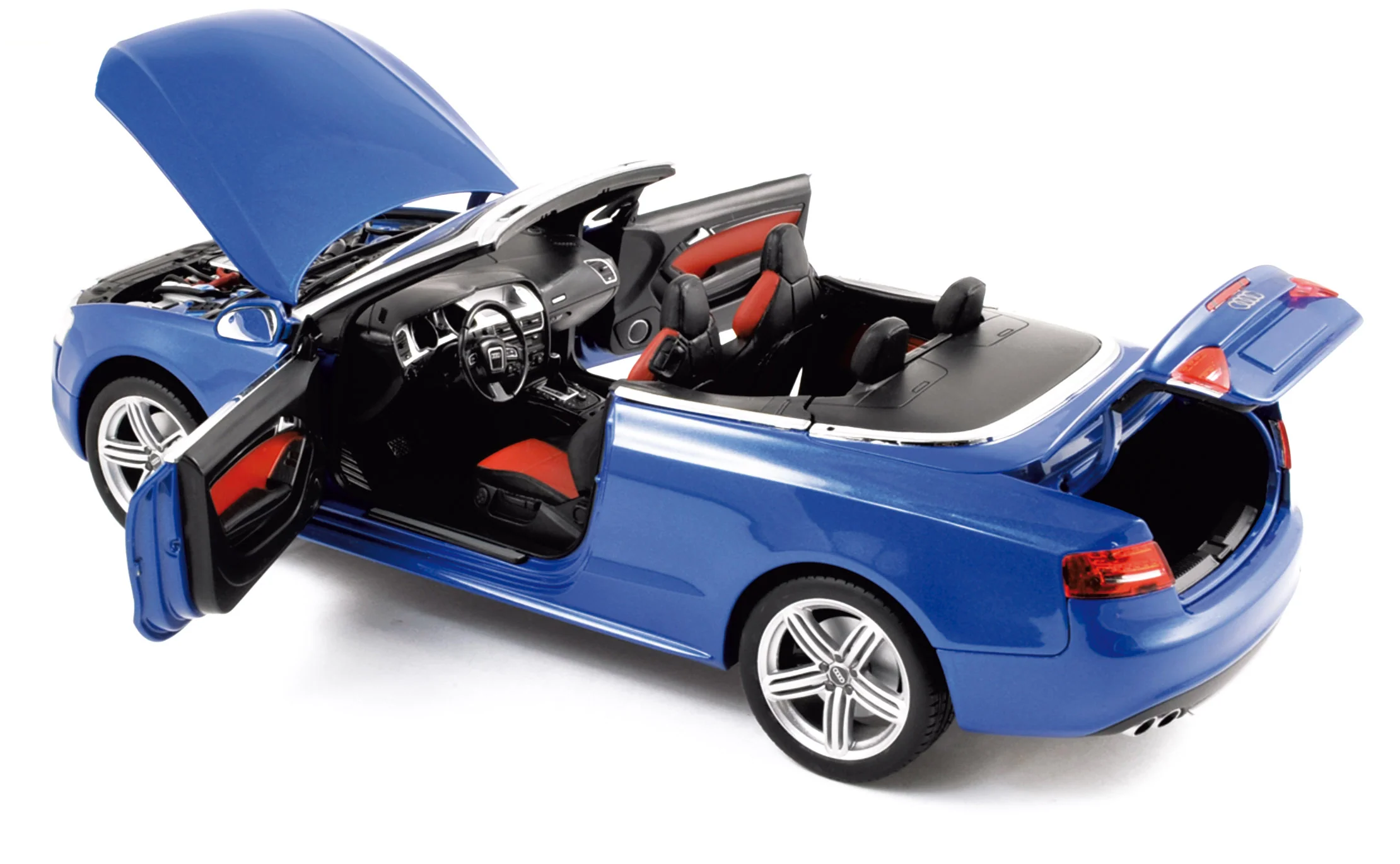 Audi S5 Convertible 2009 Sprintblue Pearleffect 1/18 - Image 2