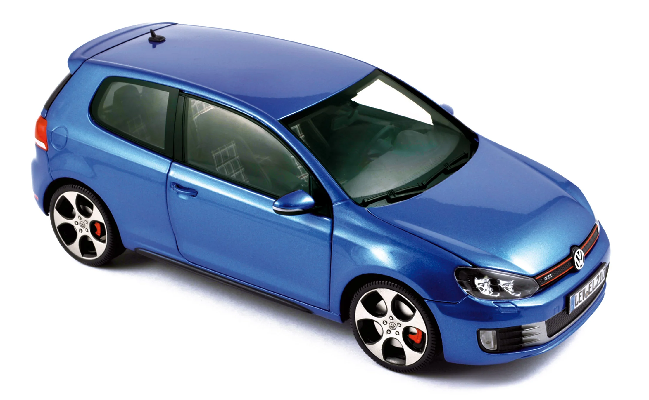 VW Golf GTI 2009 Bleu Mercato métallisé 1/18
