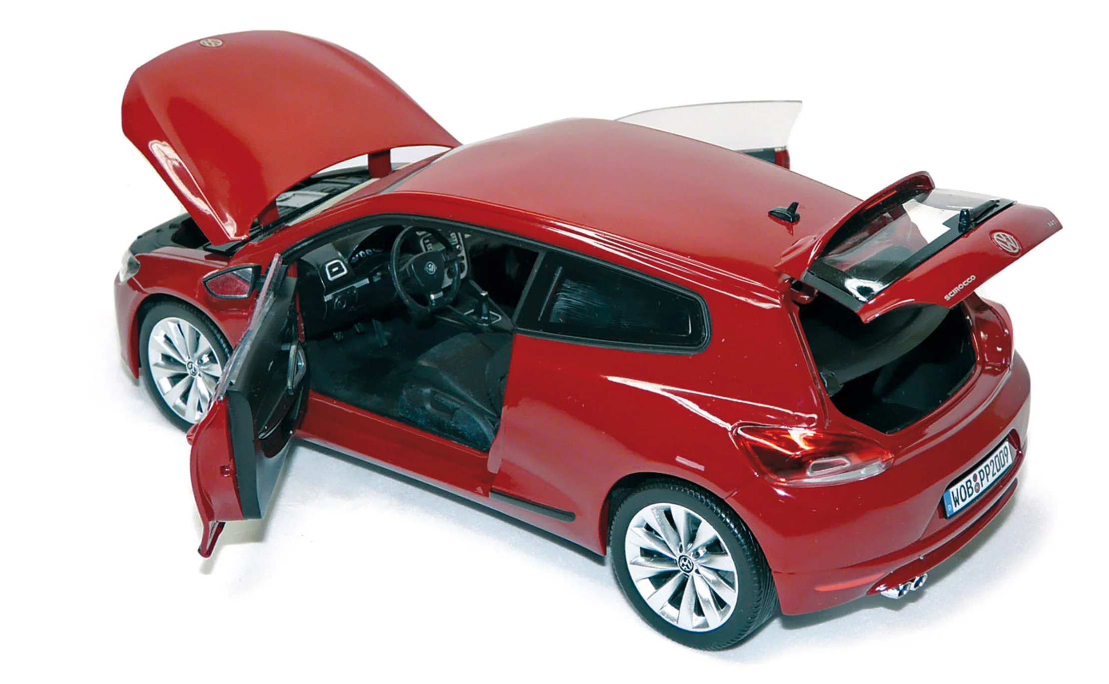 VW Scirocco 2008 Rouge Salsa 1/18 - Image 2