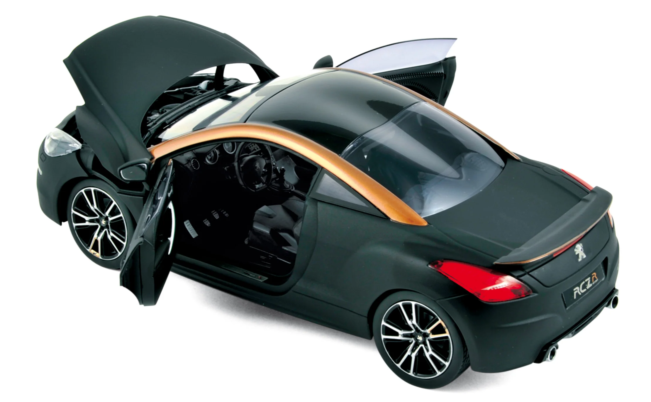Peugeot RCZ-R Concept 2012 Paris Noir Mat&Cuivre 1/18 - Image 2
