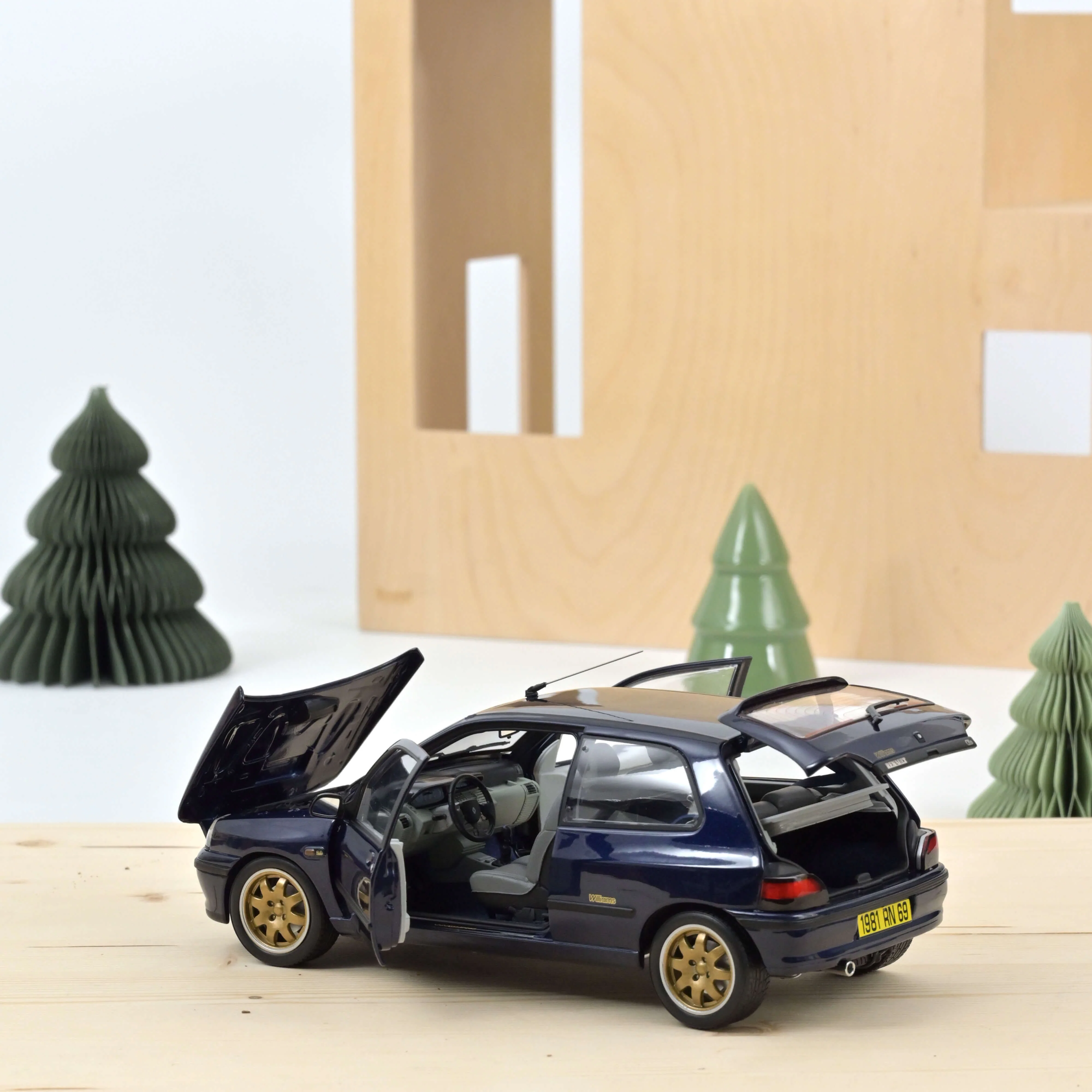Renault Clio Williams 1993 Bleu 1/18 - Image 2