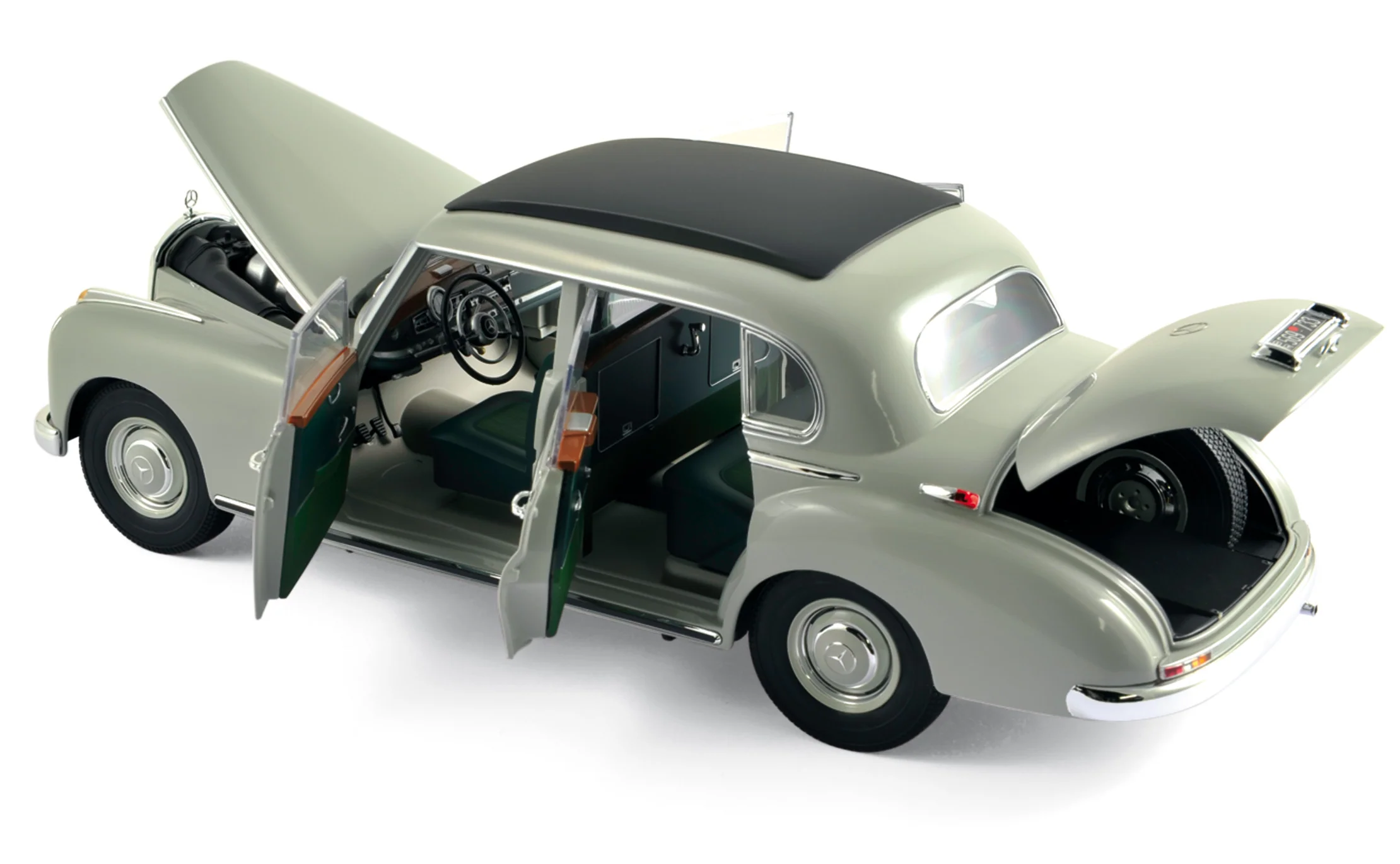 Mercedes-Benz 300 1955 Gris Beige 1/18 - Image 2