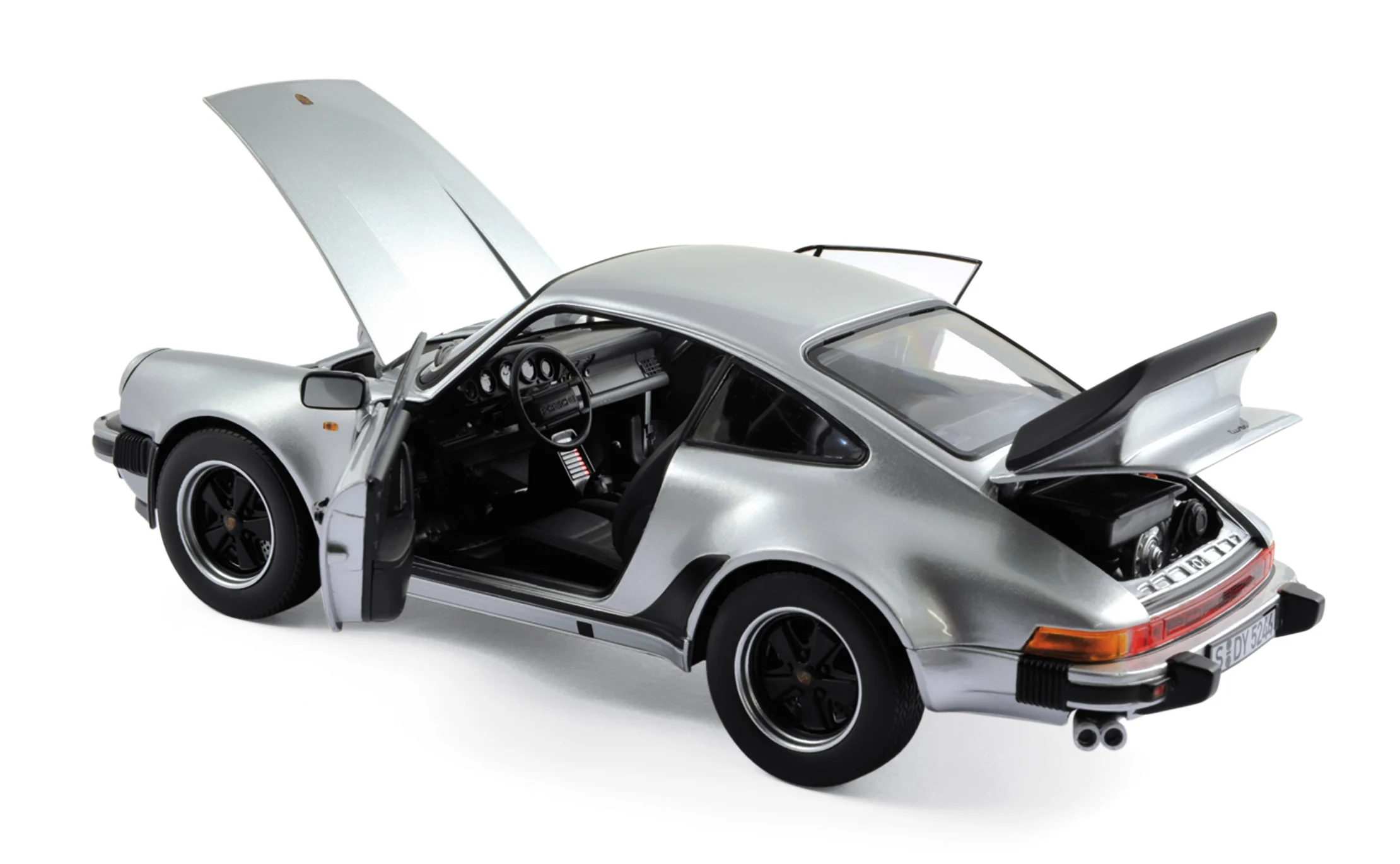 Porsche 911 Turbo 3.3L 1977 Argent 1/18 - Image 2