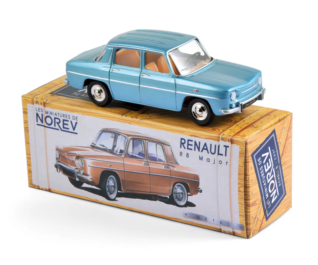 Renault R8 Major 1964 Bleu Finlande 1/43
