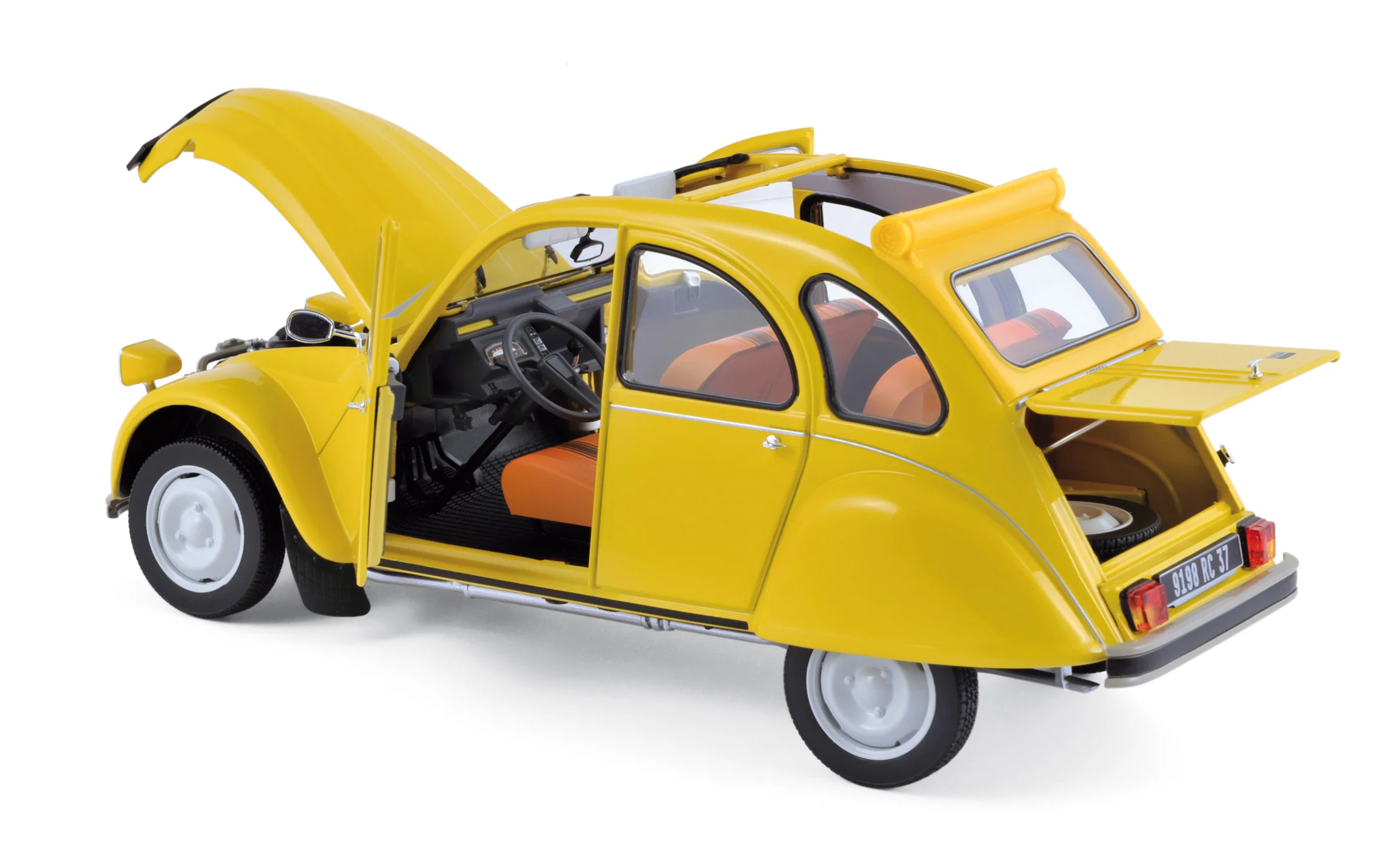 Citroën 2CV 6 Club 1979 Jaune Mimosa 1/18 - Image 2