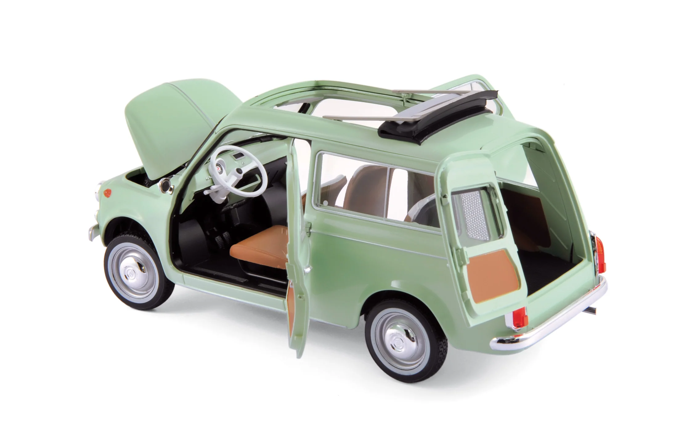 Fiat 500 Giardiniera 1962 Vert clair 1/18 - Image 2