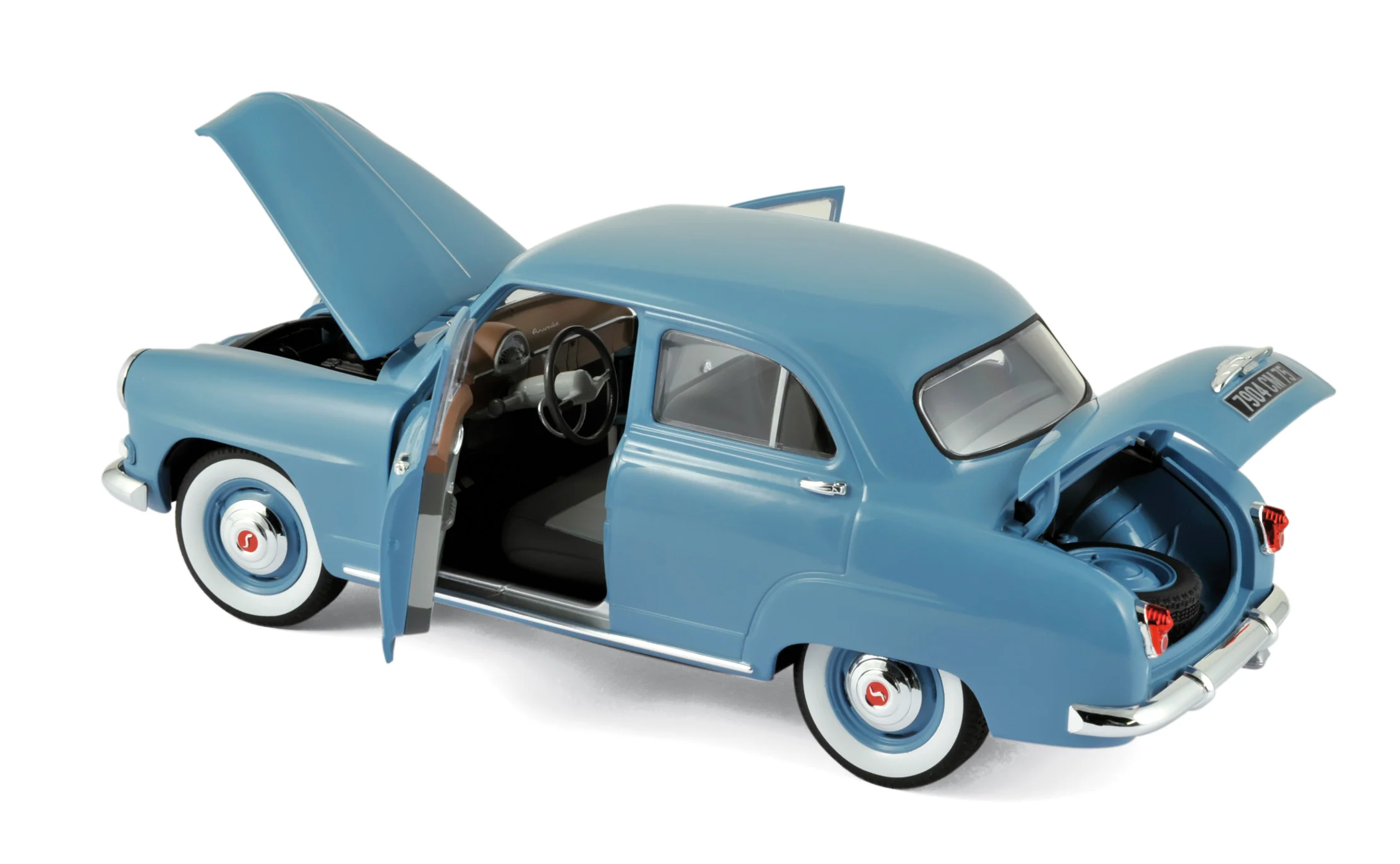 Simca Aronde 1954 Bleu clair 1/18 - Image 2