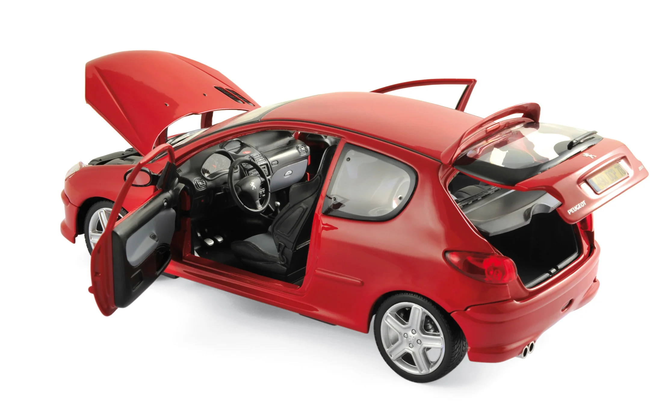 Peugeot 206 RC 2003 Aden Rouge 1/18 - Image 2