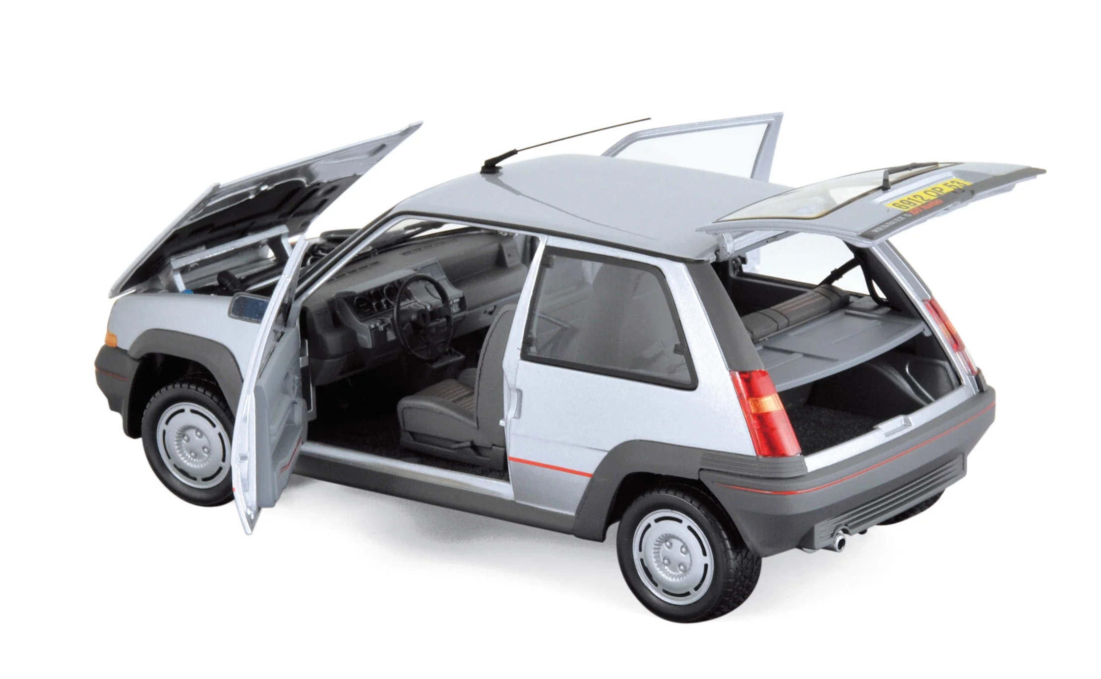 Renault Supercinq GT Turbo 1985 Argent 1/18 - Image 2