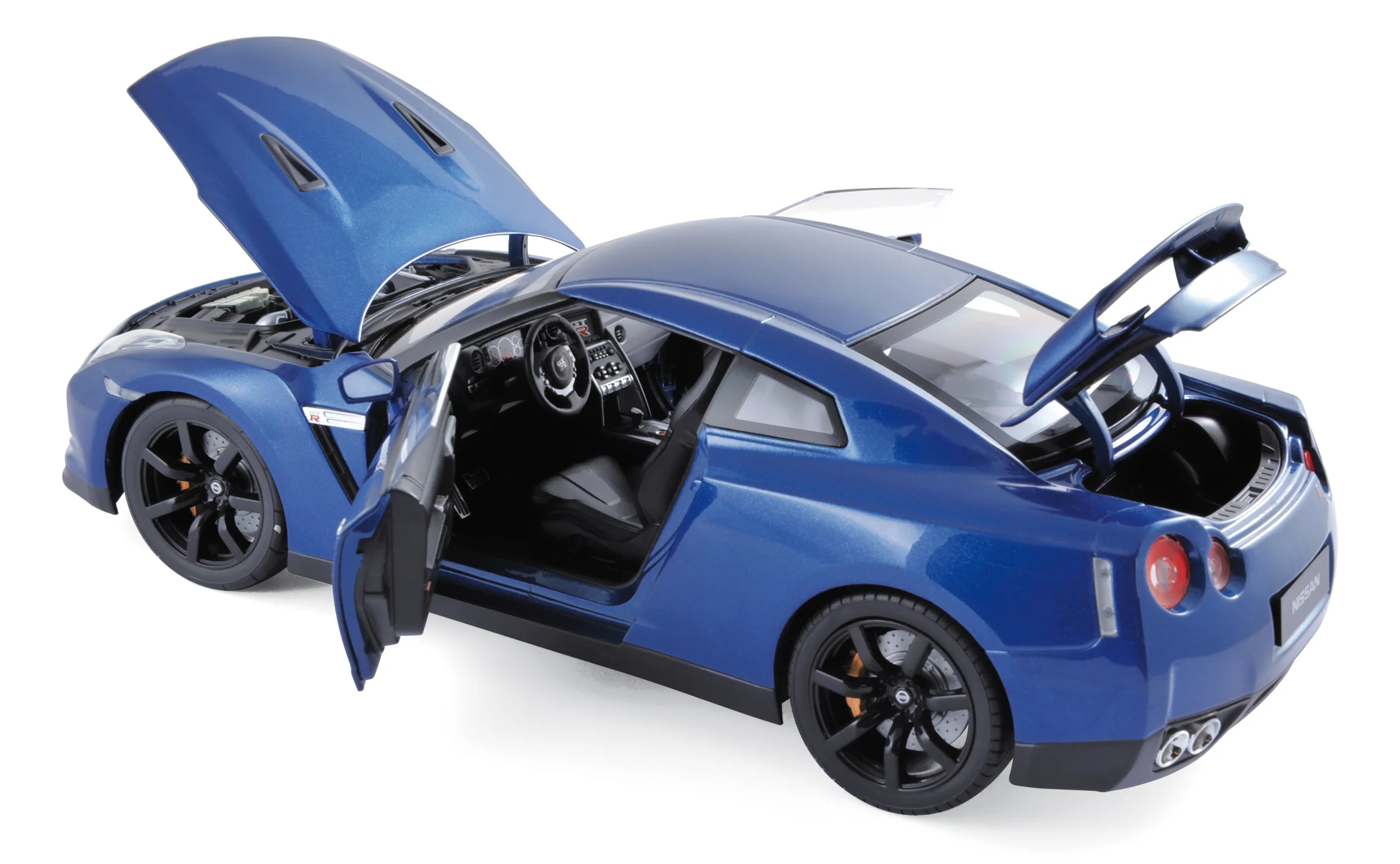 Nissan GTR R-35 2008 Bleu 1/18 - Image 2