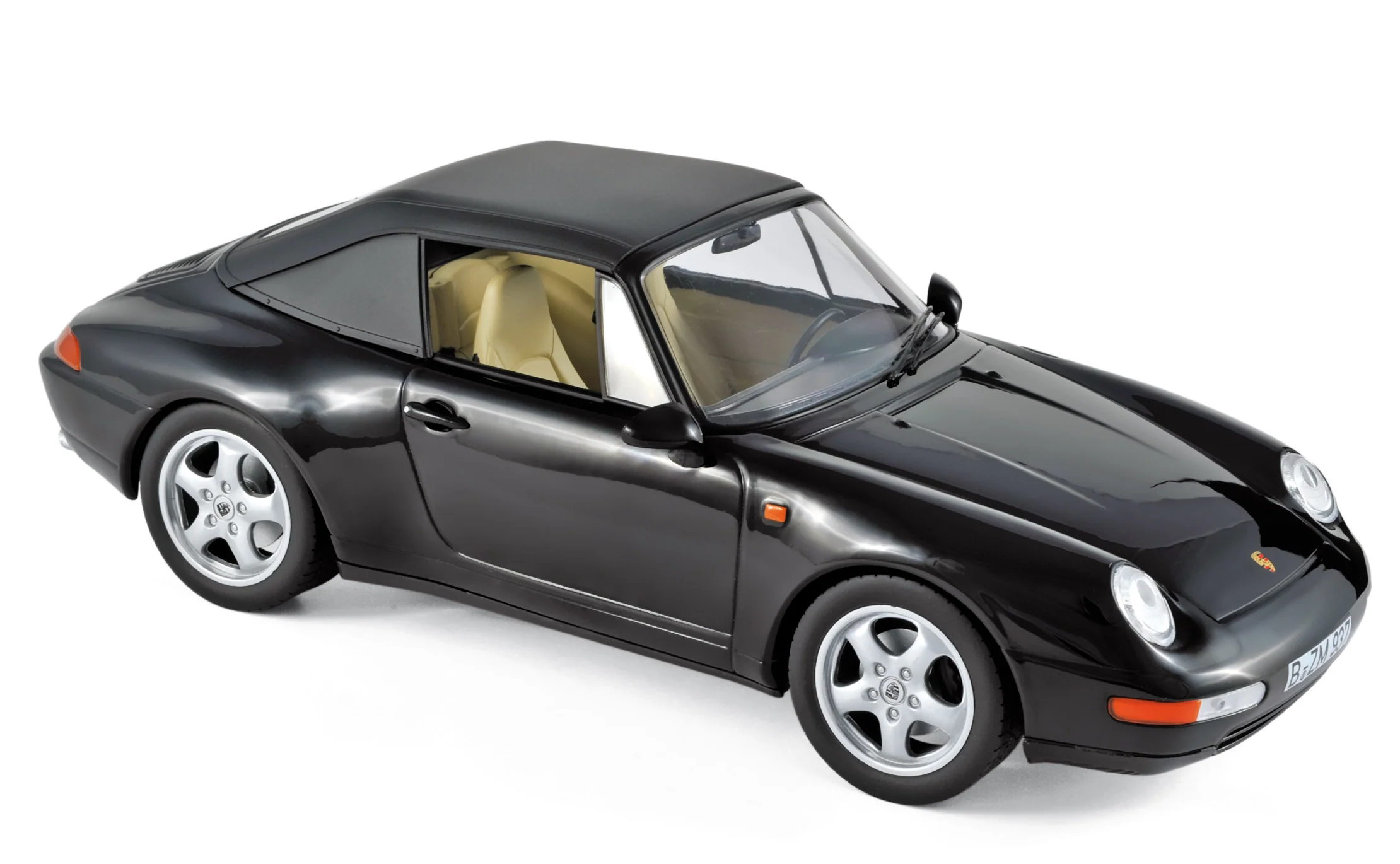 Porsche 911 Carrera Cabriolet 1994 Noir 1/18
