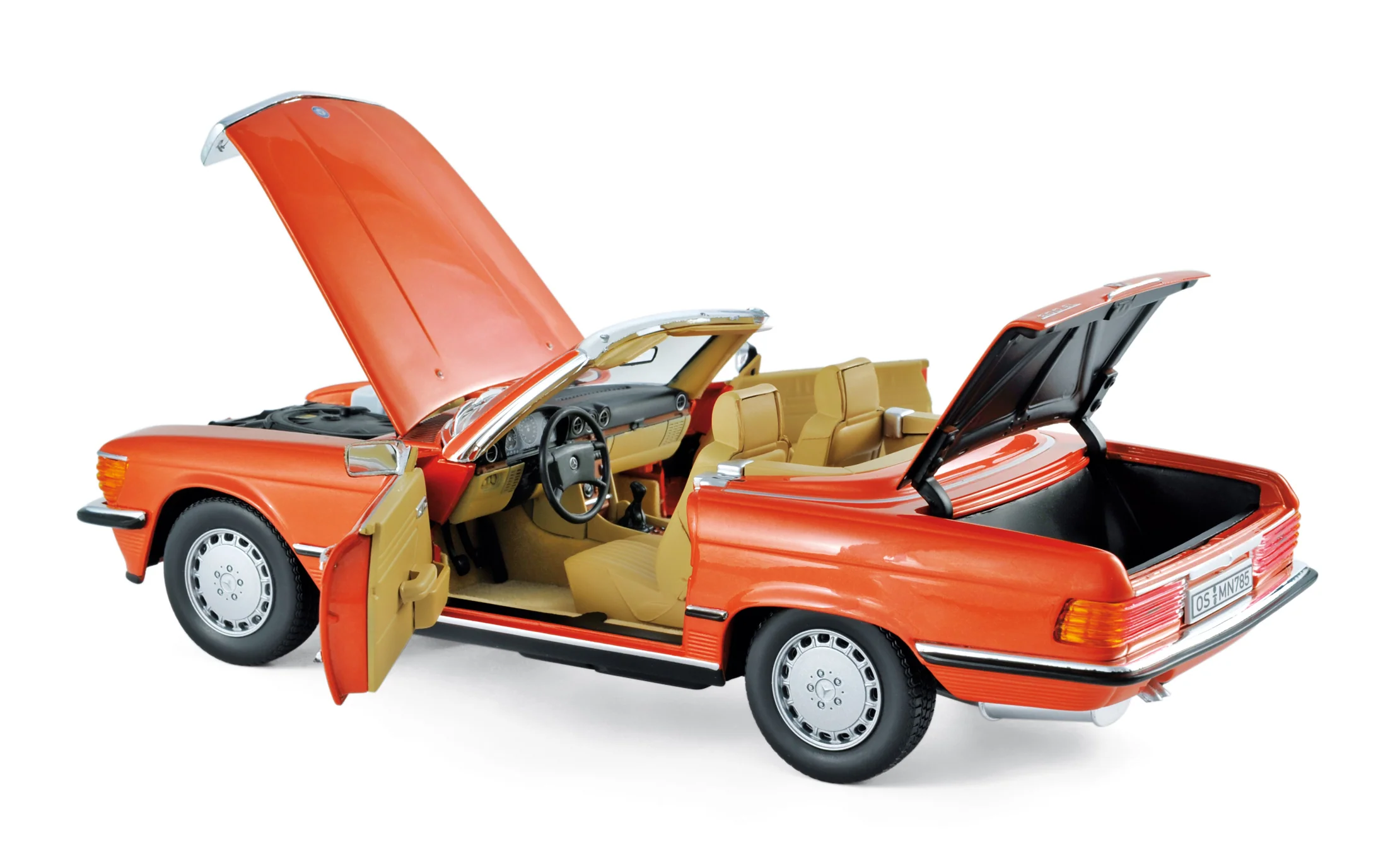 Mercedes-Benz 300 SL 1986 Rouge Inca 1/18 - Image 2