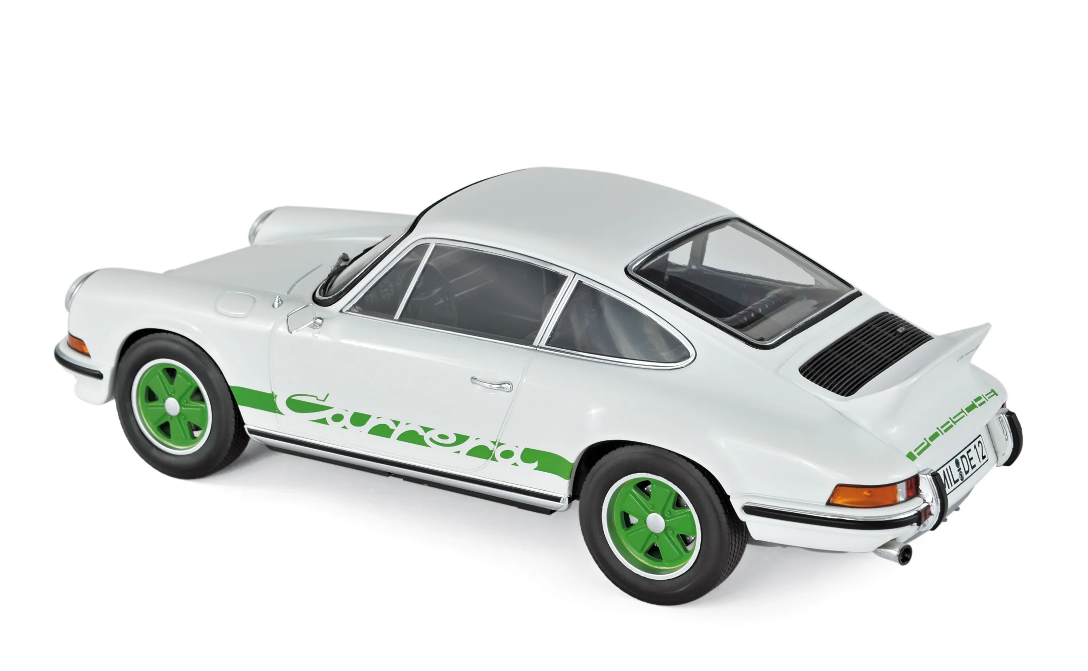 Porsche 911 RS 1973 Blanc et vert déco 1/18 - Image 2