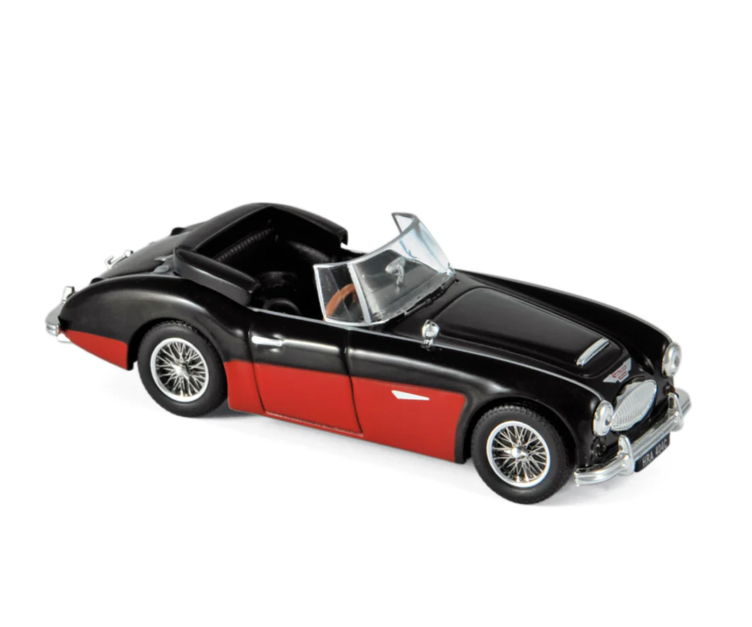 Austin Healey 3000 MK3 1964 Cotés Noir & Rouge 1/43