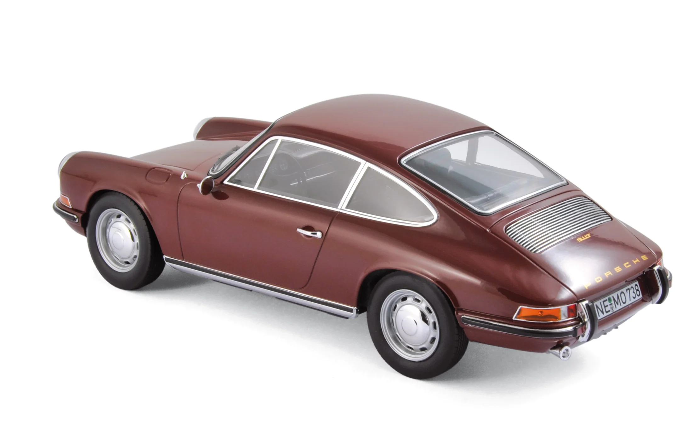 Porsche 911 T 1969 Rouge foncé 1/18 - Image 2