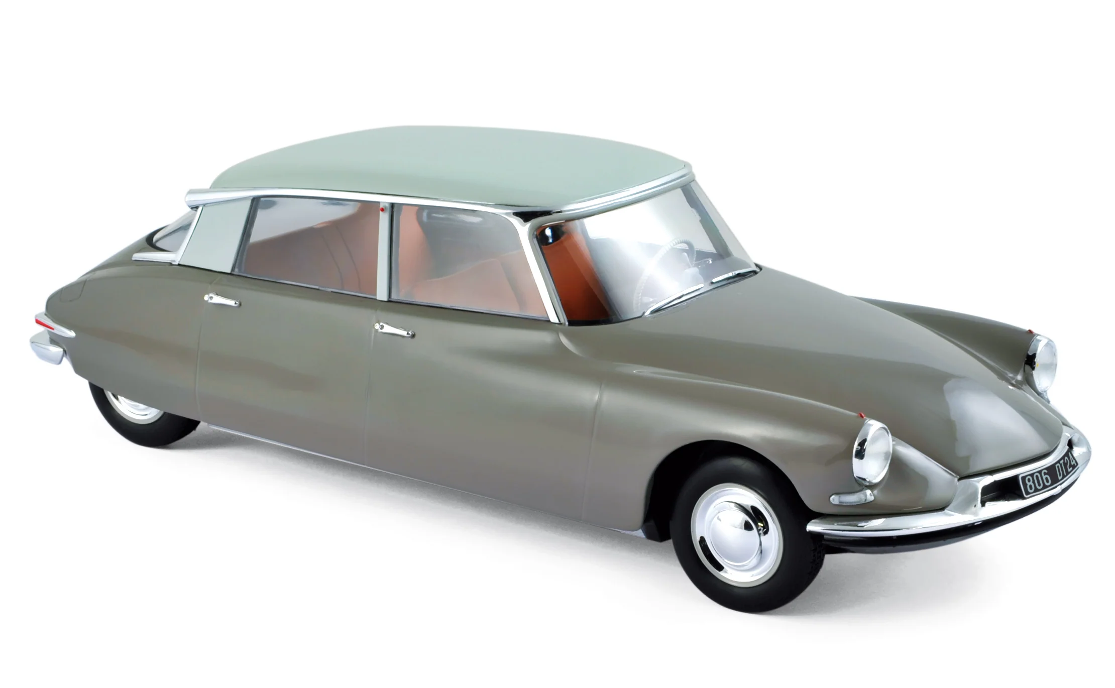 Citroën DS 19 1959 Brun et Blanc Carrare 1/18