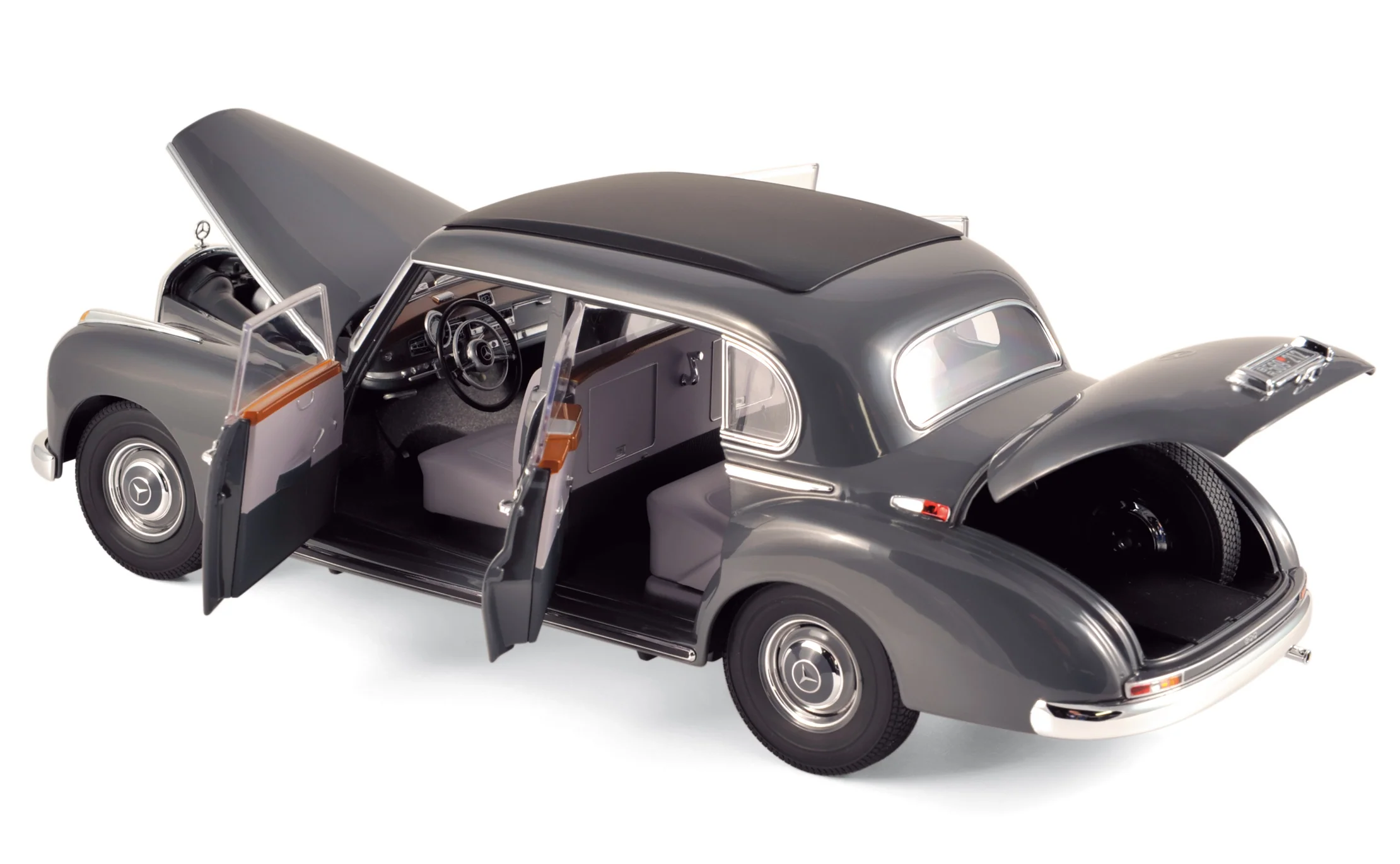 Mercedes-Benz 300 1952 Gris foncé 1/18 - Image 2