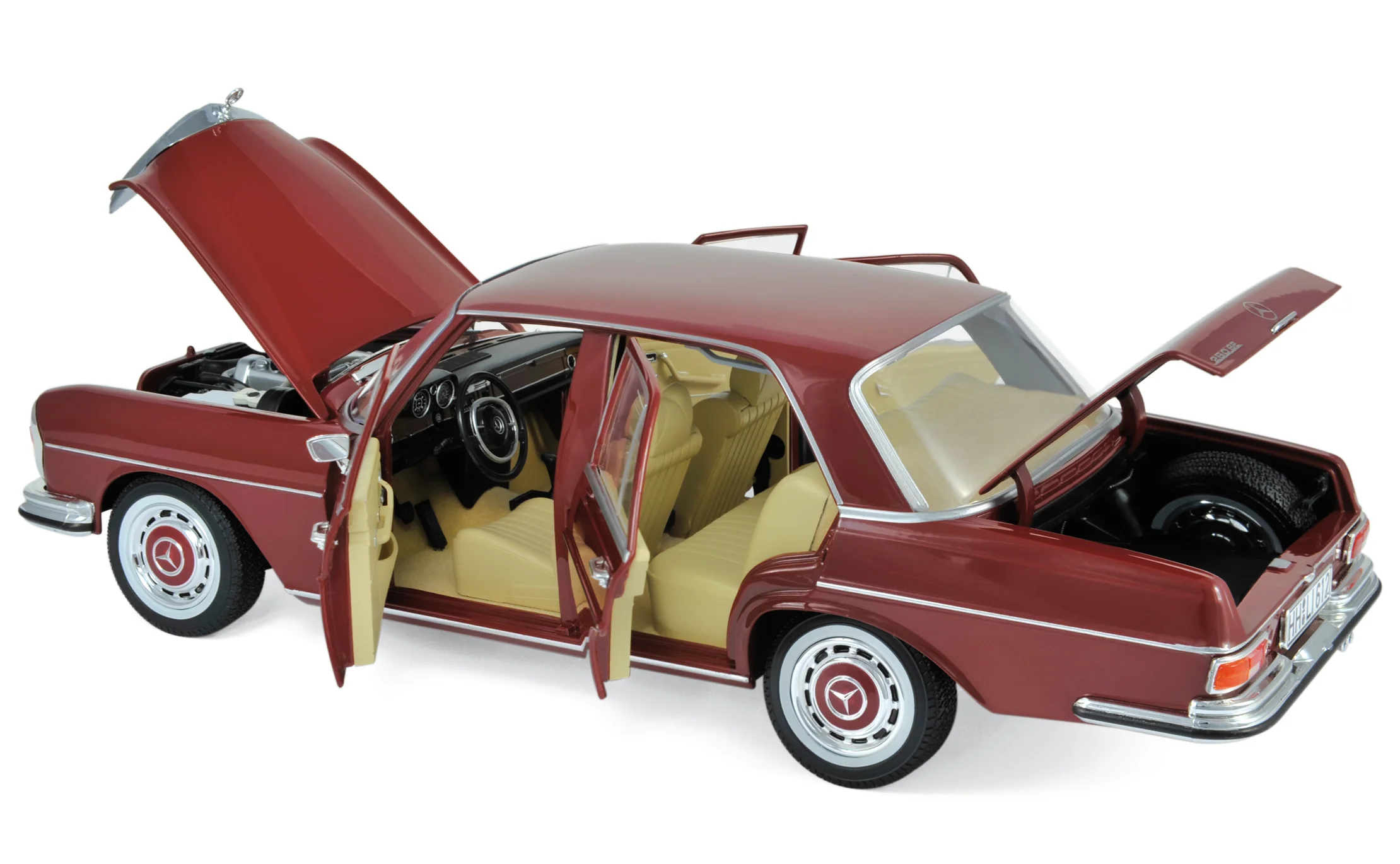 Mercedes-Benz 280 SE 1968 Rouge foncé 1/18 - Image 2