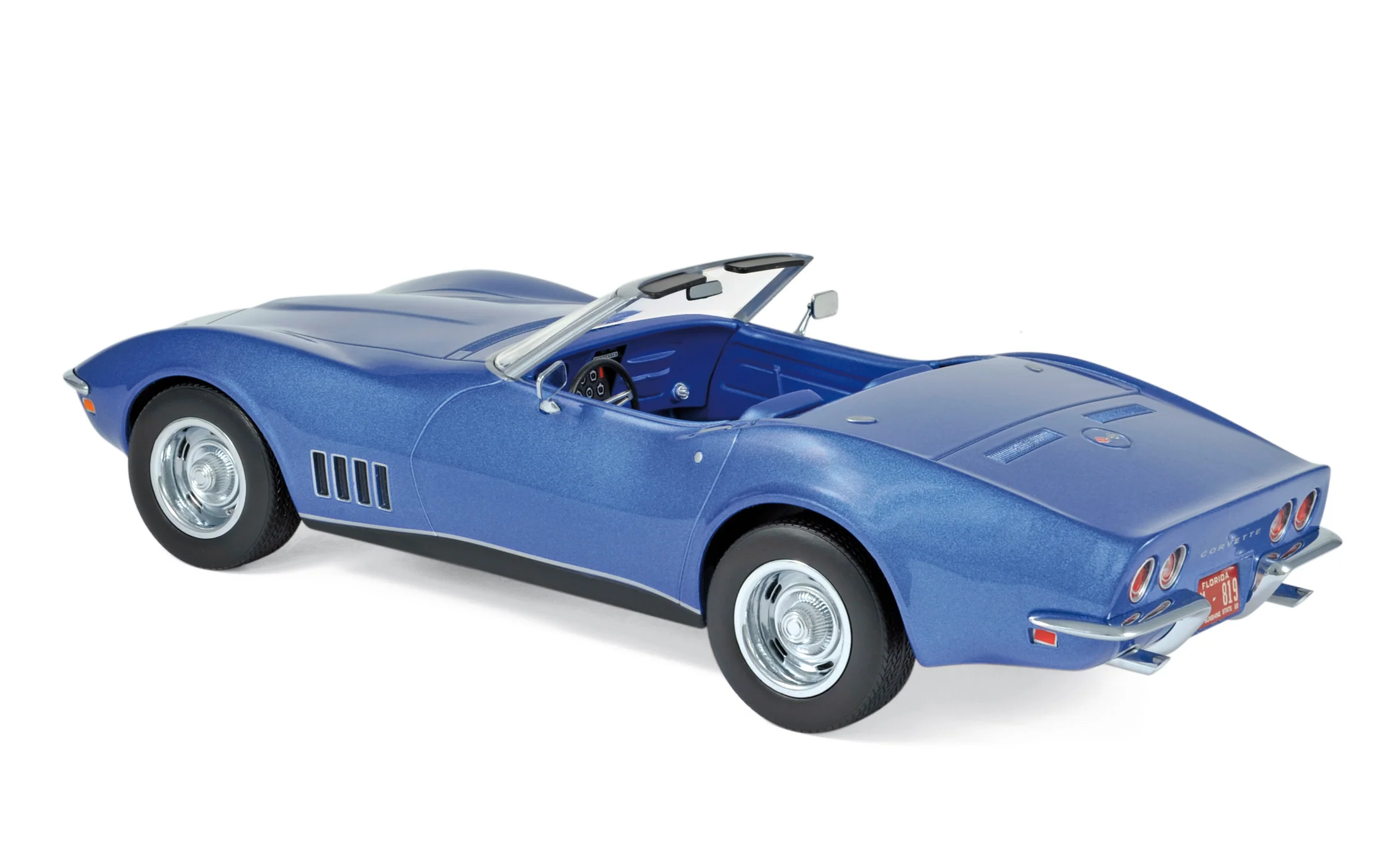 Chevrolet Corvette Cabriolet 1969 Bleu métallisé 1/18 - Image 2