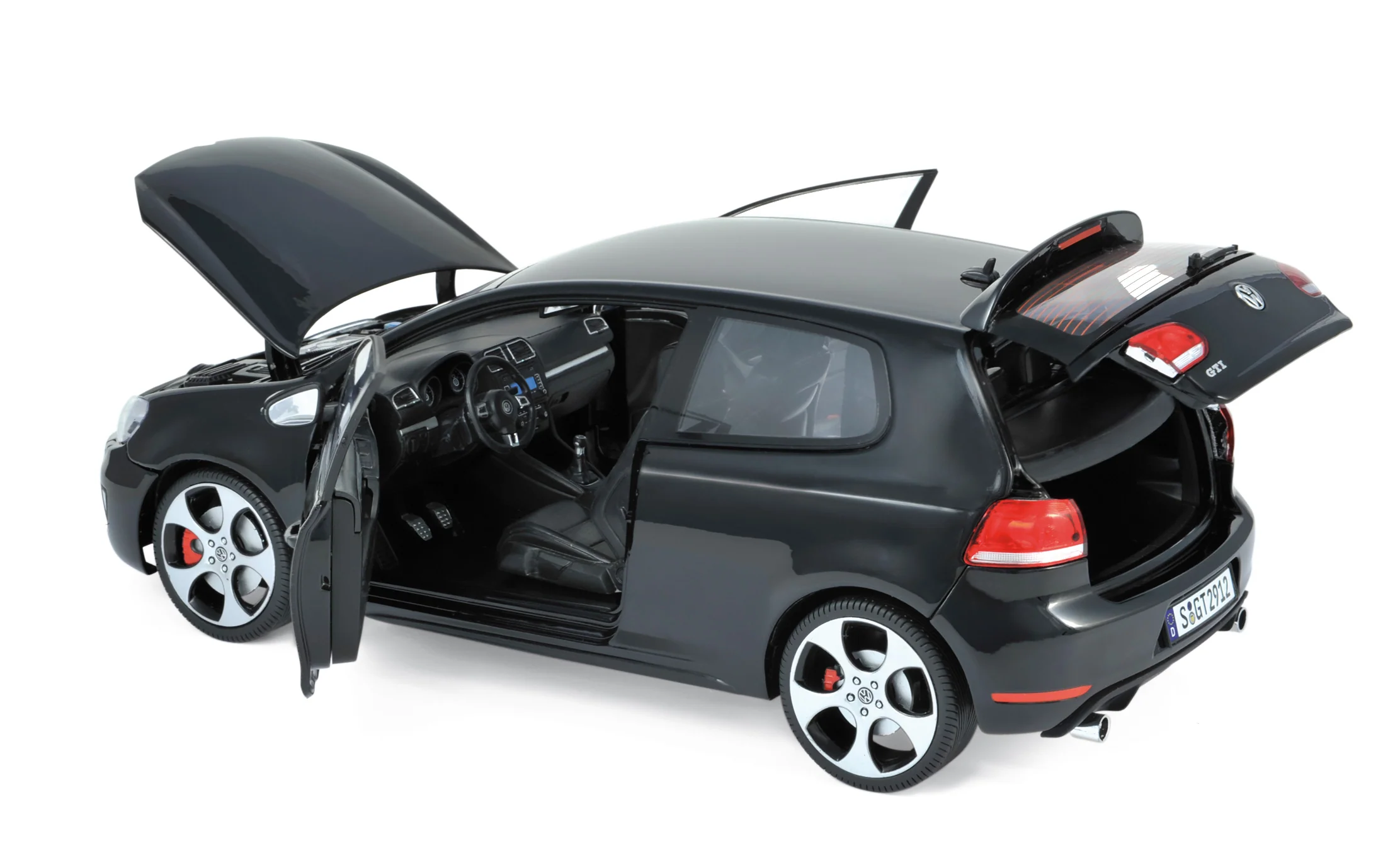 VW Golf GTI 2009 Noir 1/18 - Image 2