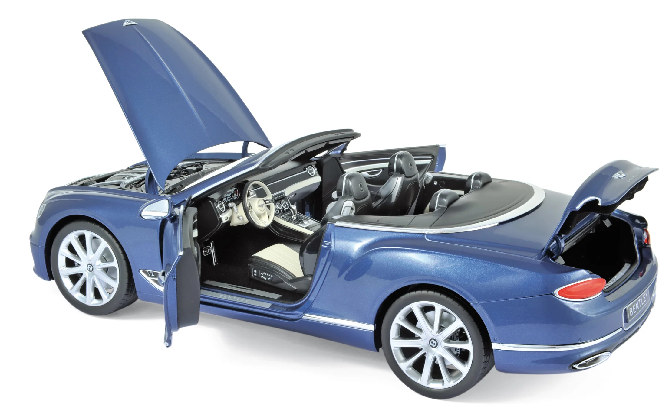Bentley Continental GTC 2019 Bleu Cristal 1/18 - Image 2