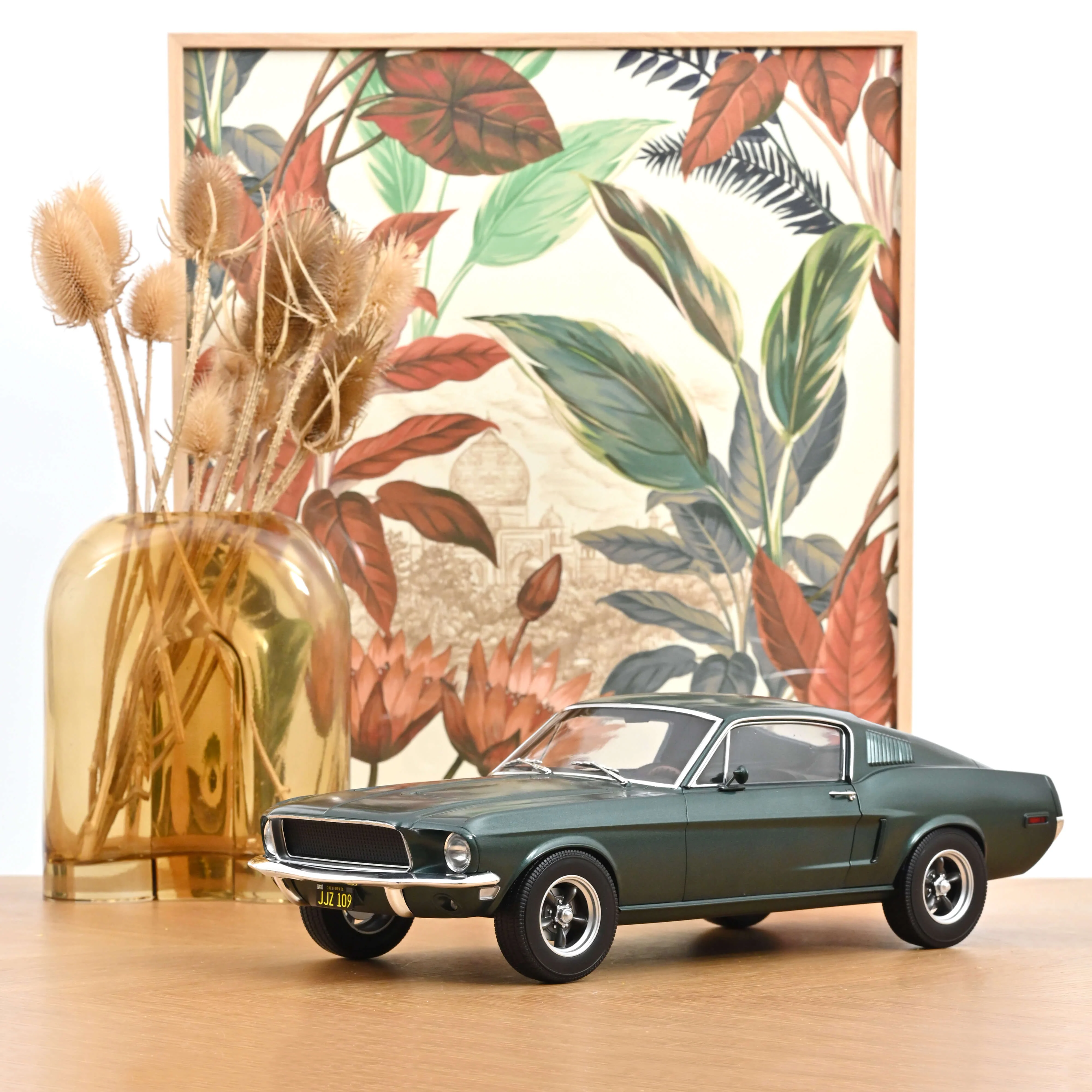 Ford Mustang Fastback 1968 Vert Satin métallisé 1/12
