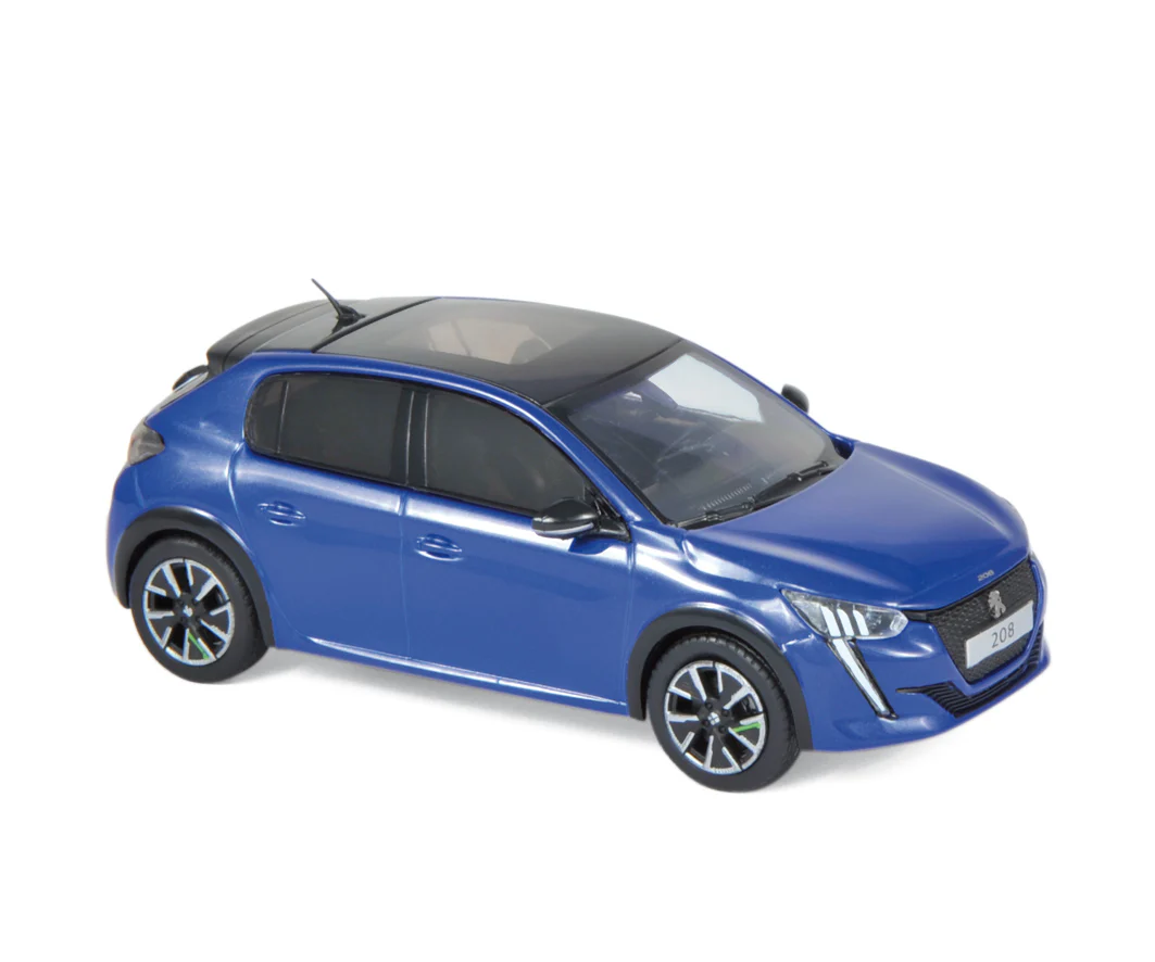 Peugeot e-208 GT 2019 Bleu Greenigo 1/43