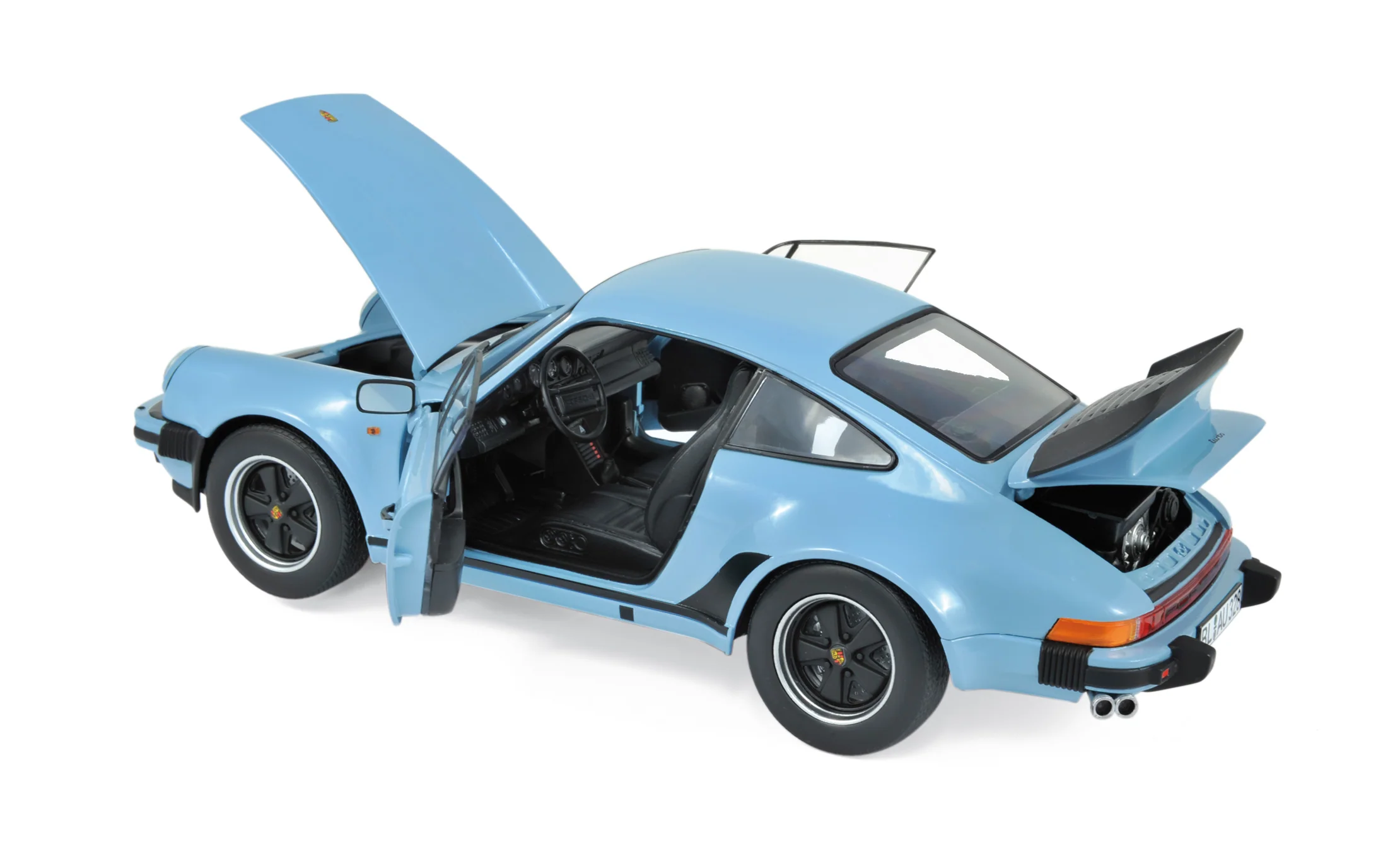 Porsche 911 Turbo 1978 Bleu Clair 1/18 - 100pcs - Image 2