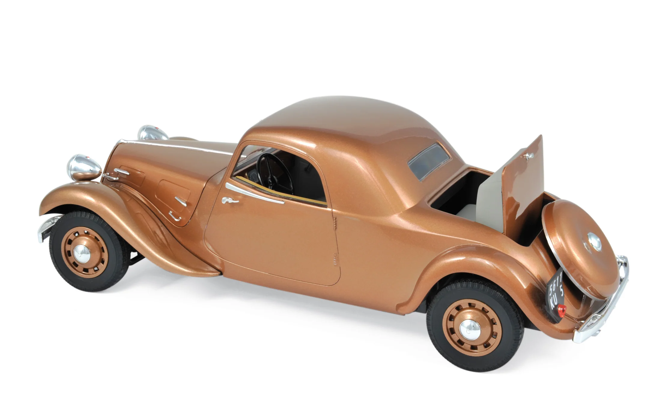 Citroën Traction Avant 11B Coupé 1938 Marron 1/18 - Image 2