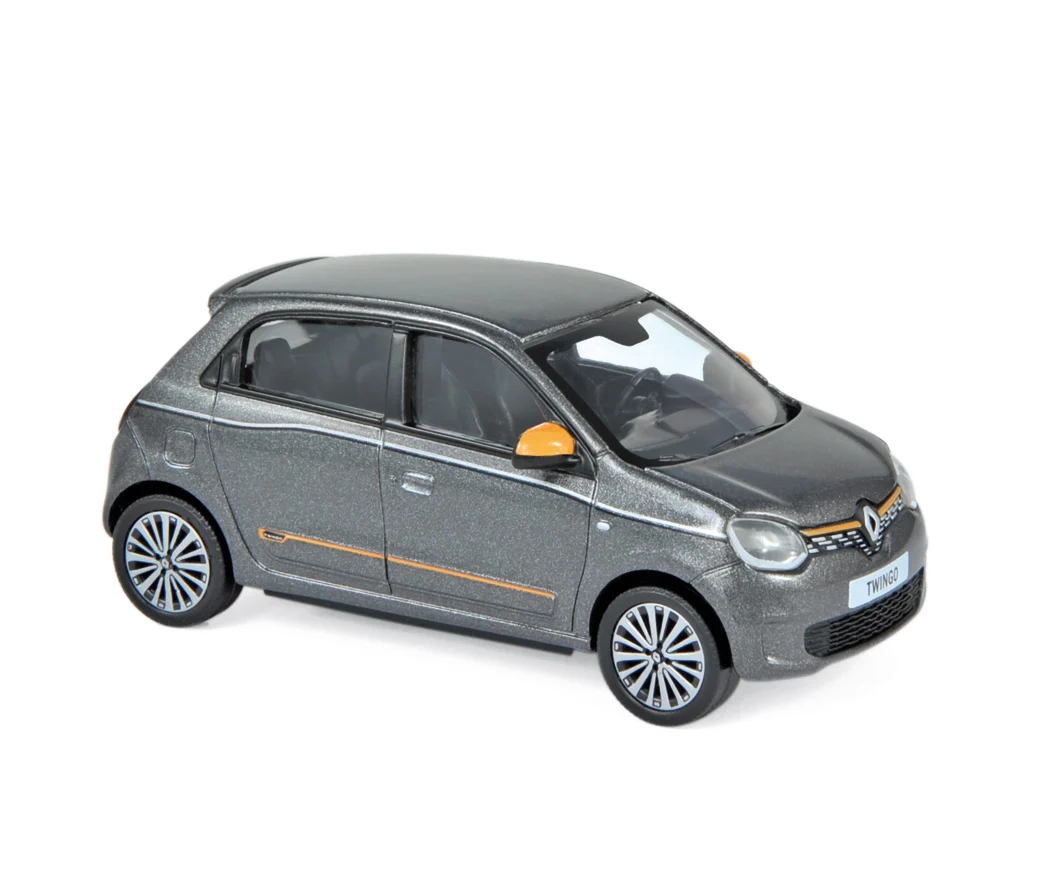 Renault Twingo 2019 Lunaire Gris&Orange deco 1/43