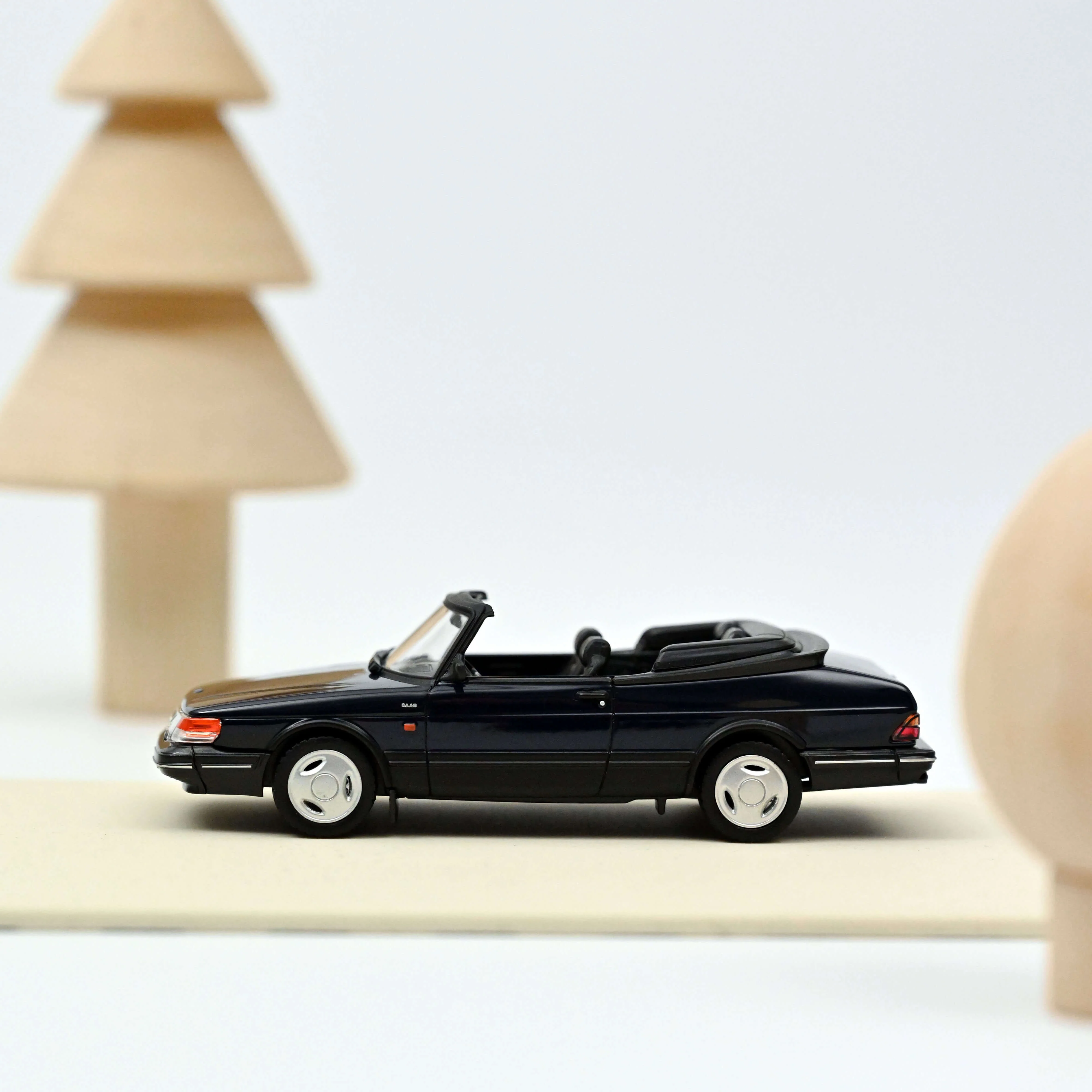 Saab 900 Turbo Cabriolet 1992 Bleu foncé 1/43